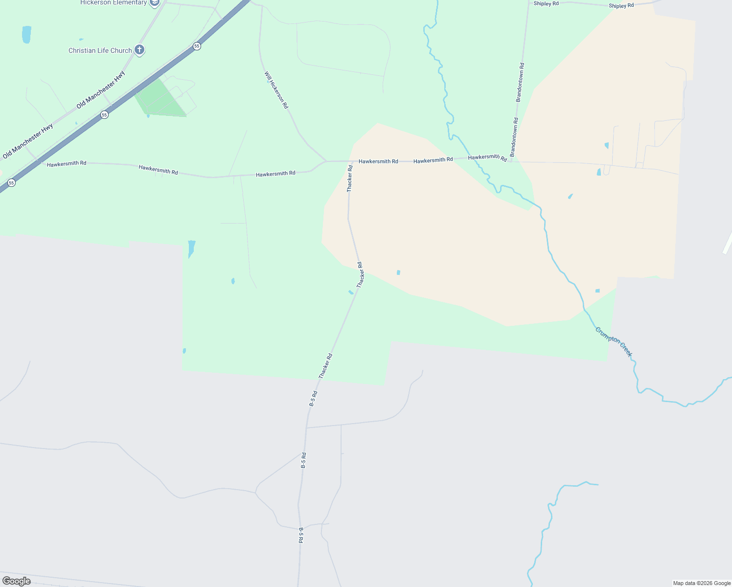 map of restaurants, bars, coffee shops, grocery stores, and more near 643 Thacker Road in Manchester