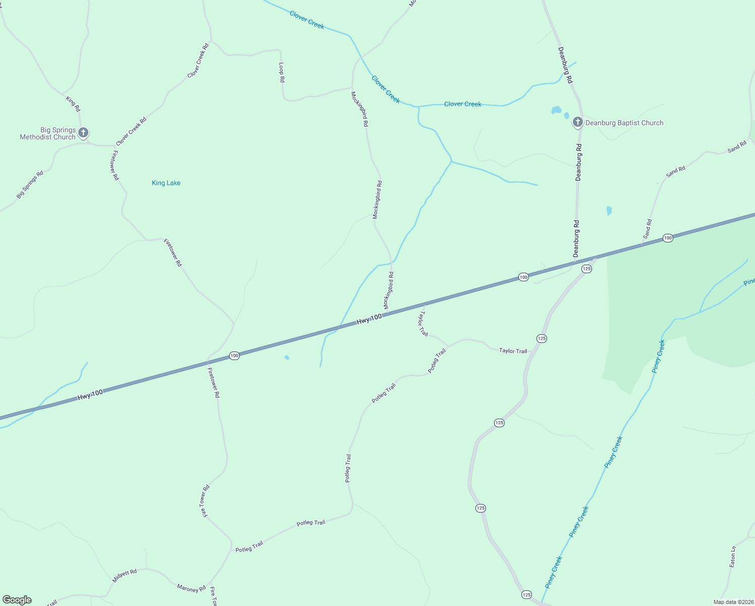map of restaurants, bars, coffee shops, grocery stores, and more near 60 Mockingbird Road in Medon