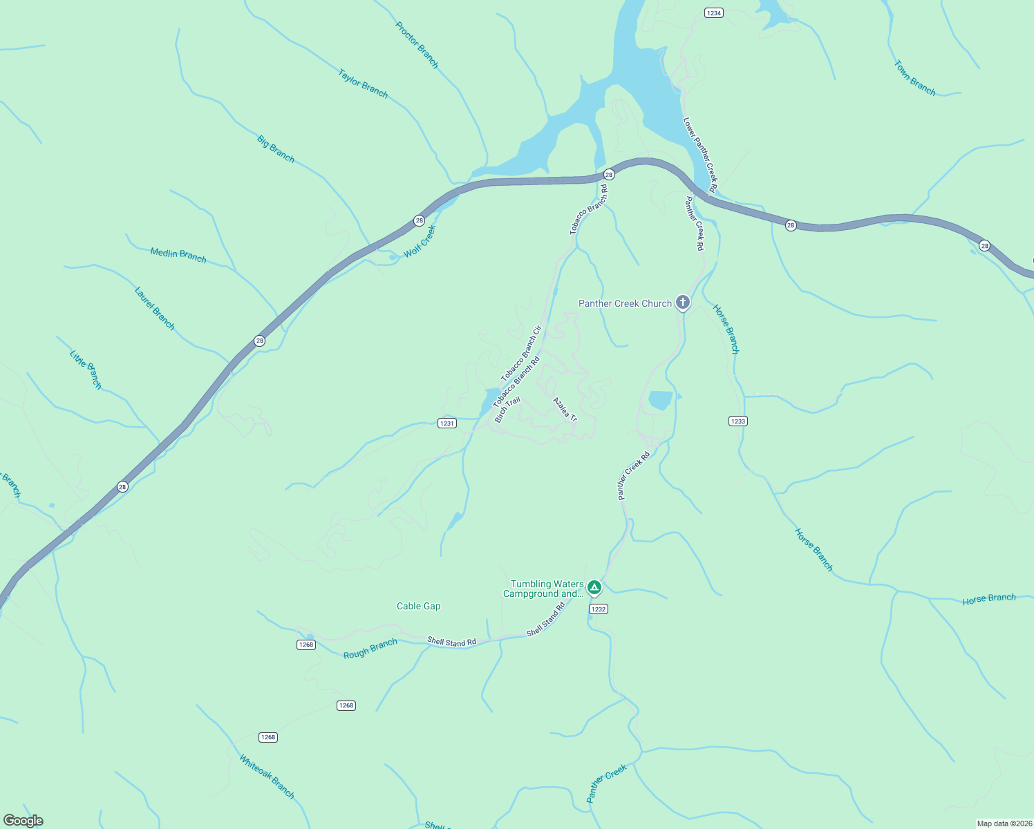 map of restaurants, bars, coffee shops, grocery stores, and more near 209 Pine Ridge Trail in Almond
