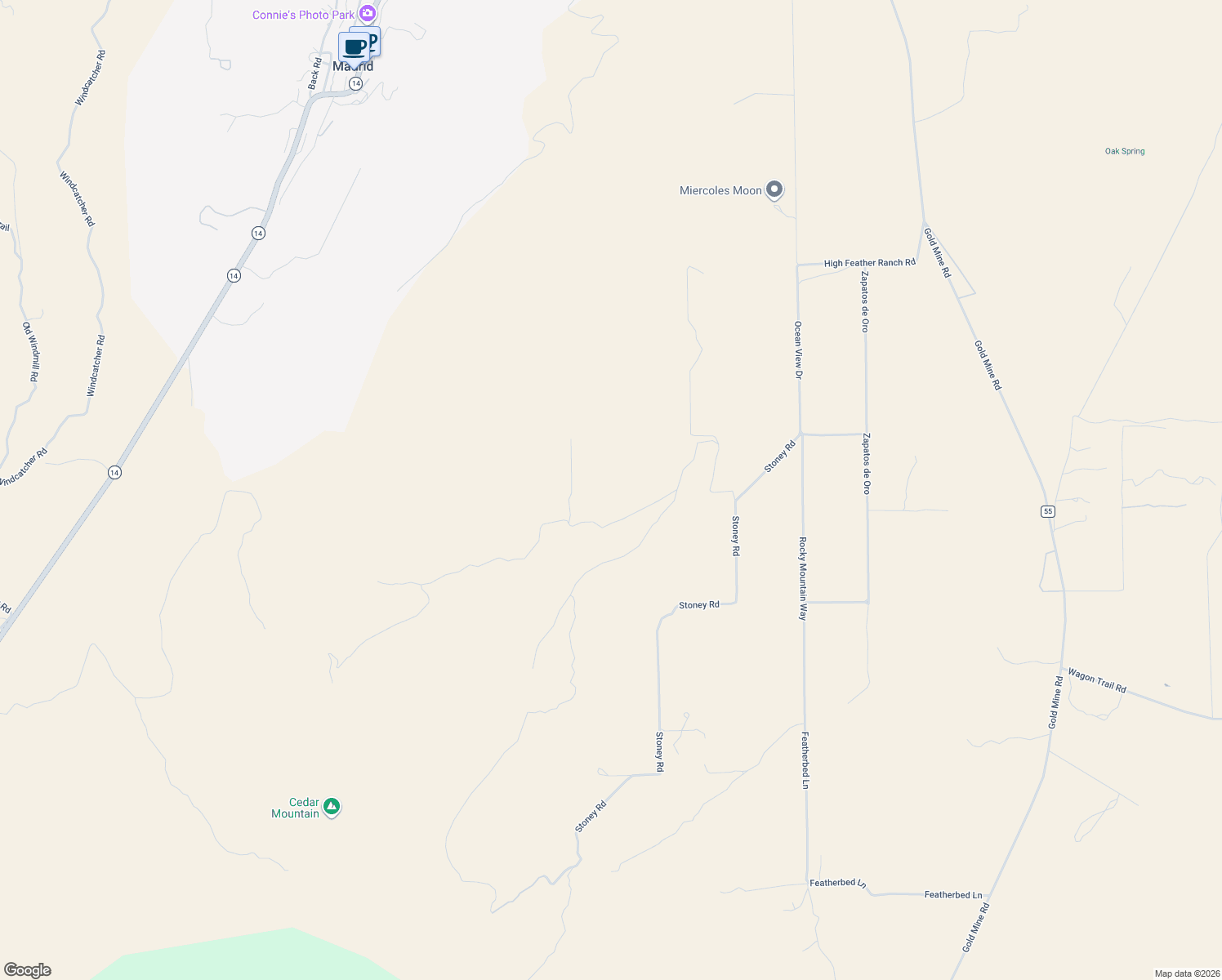 map of restaurants, bars, coffee shops, grocery stores, and more near 27 Hanuman Road in Los Cerrillos