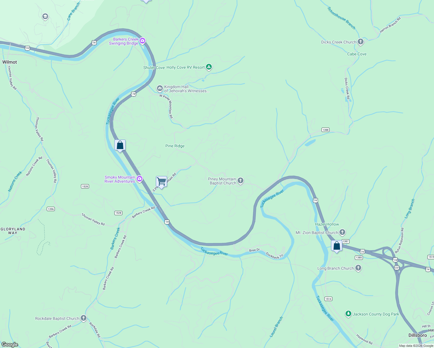 map of restaurants, bars, coffee shops, grocery stores, and more near 636 Piney Mountain Road in Whittier