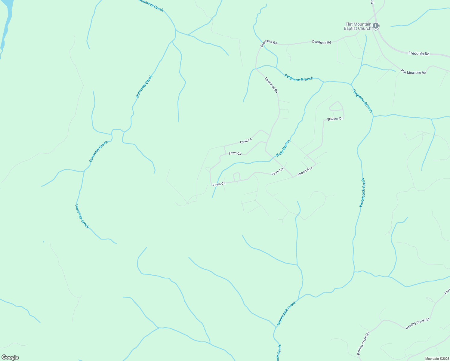 map of restaurants, bars, coffee shops, grocery stores, and more near 112 Buck Drive in Dunlap