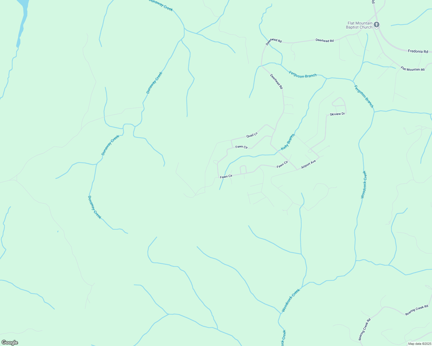 map of restaurants, bars, coffee shops, grocery stores, and more near 2 Fawn Circle in Dunlap