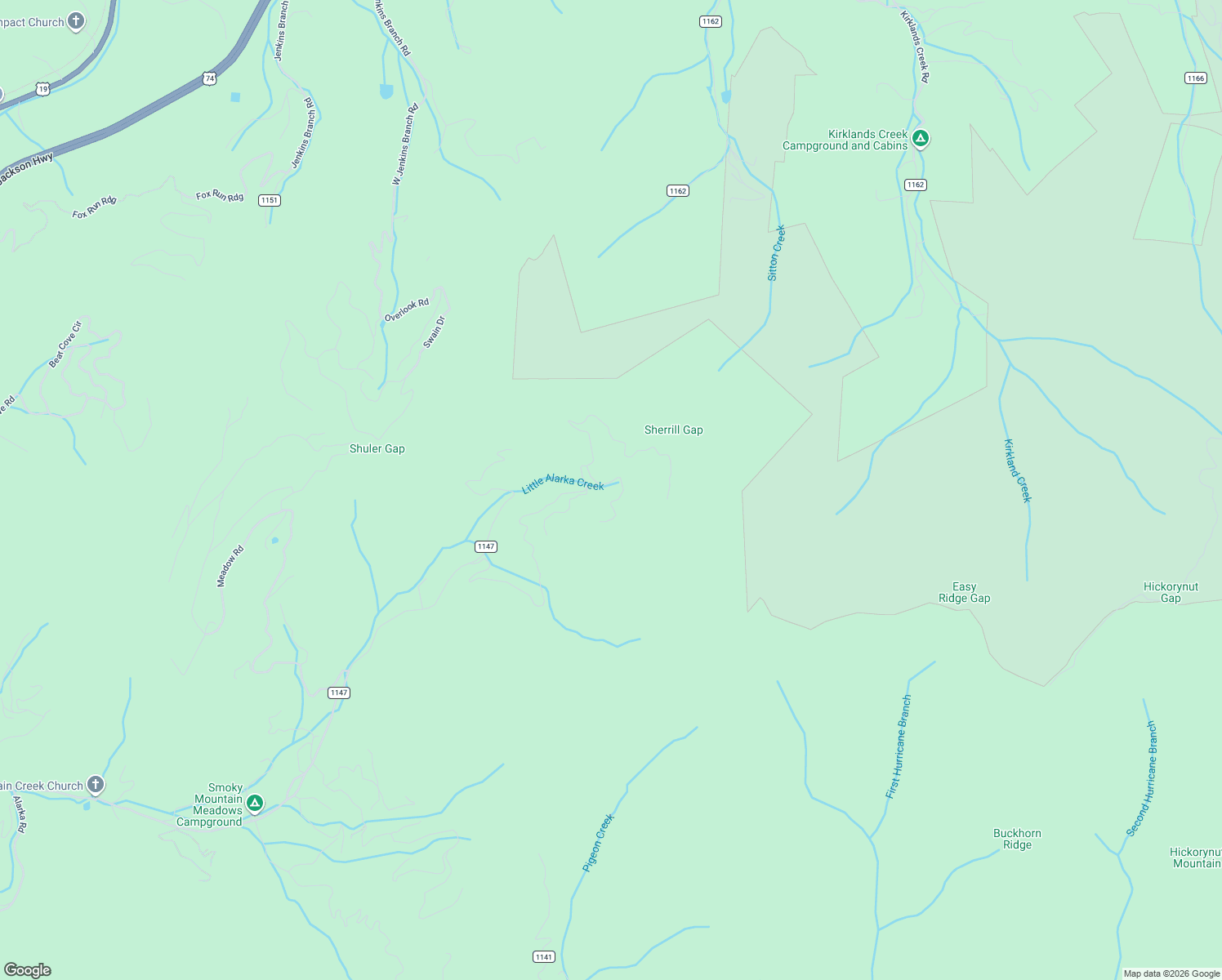 map of restaurants, bars, coffee shops, grocery stores, and more near in Bryson City