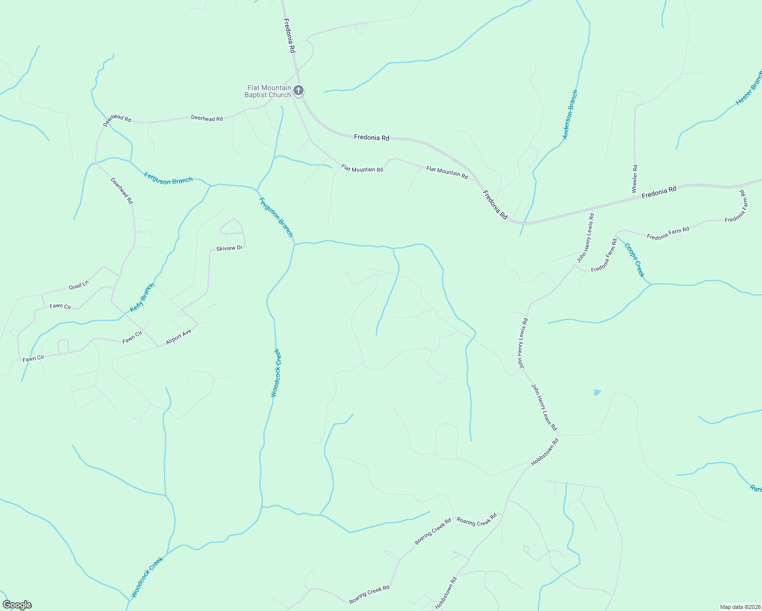 map of restaurants, bars, coffee shops, grocery stores, and more near 588 Leather Gap Road in Dunlap