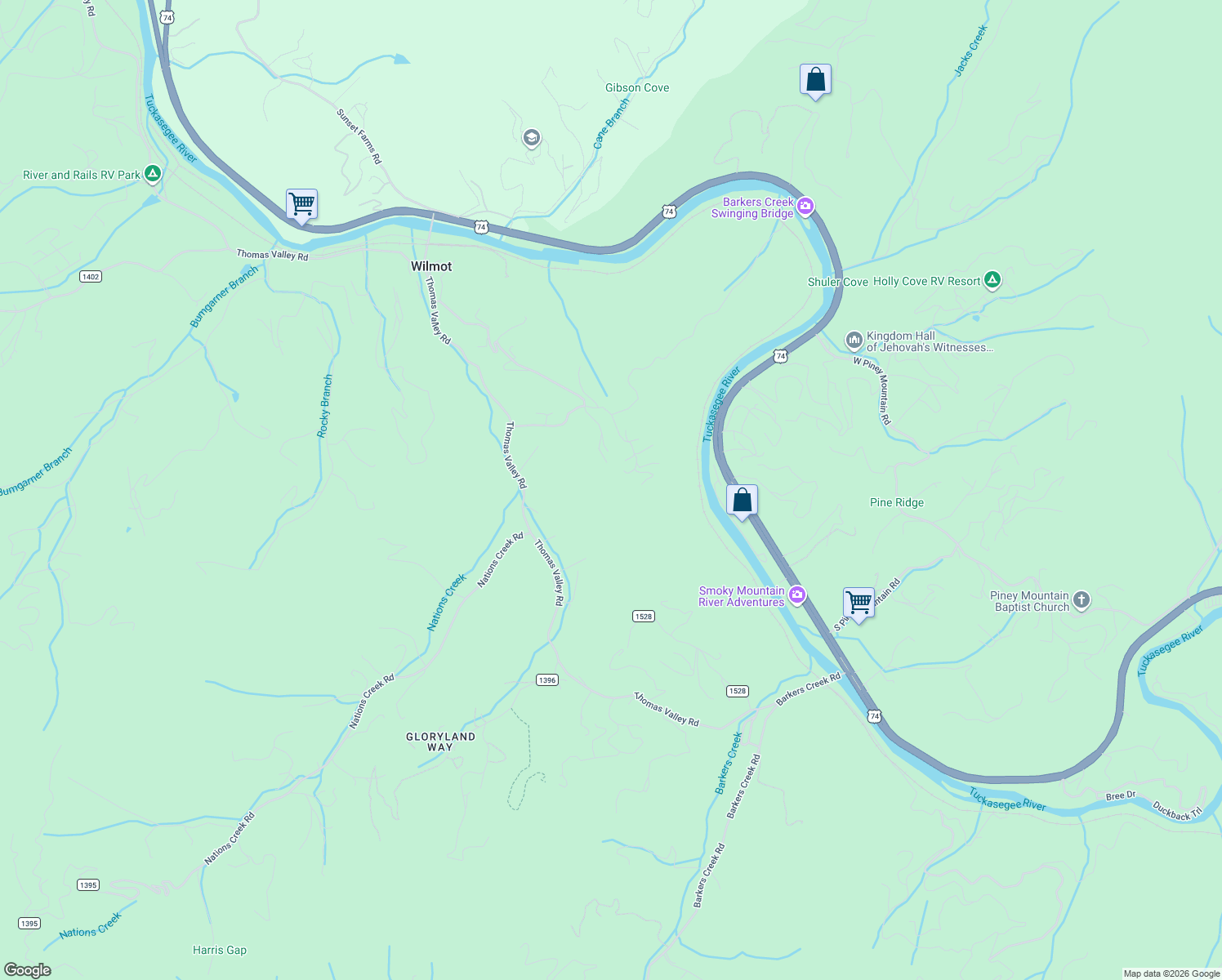 map of restaurants, bars, coffee shops, grocery stores, and more near 16 Oak View Drive in Whittier