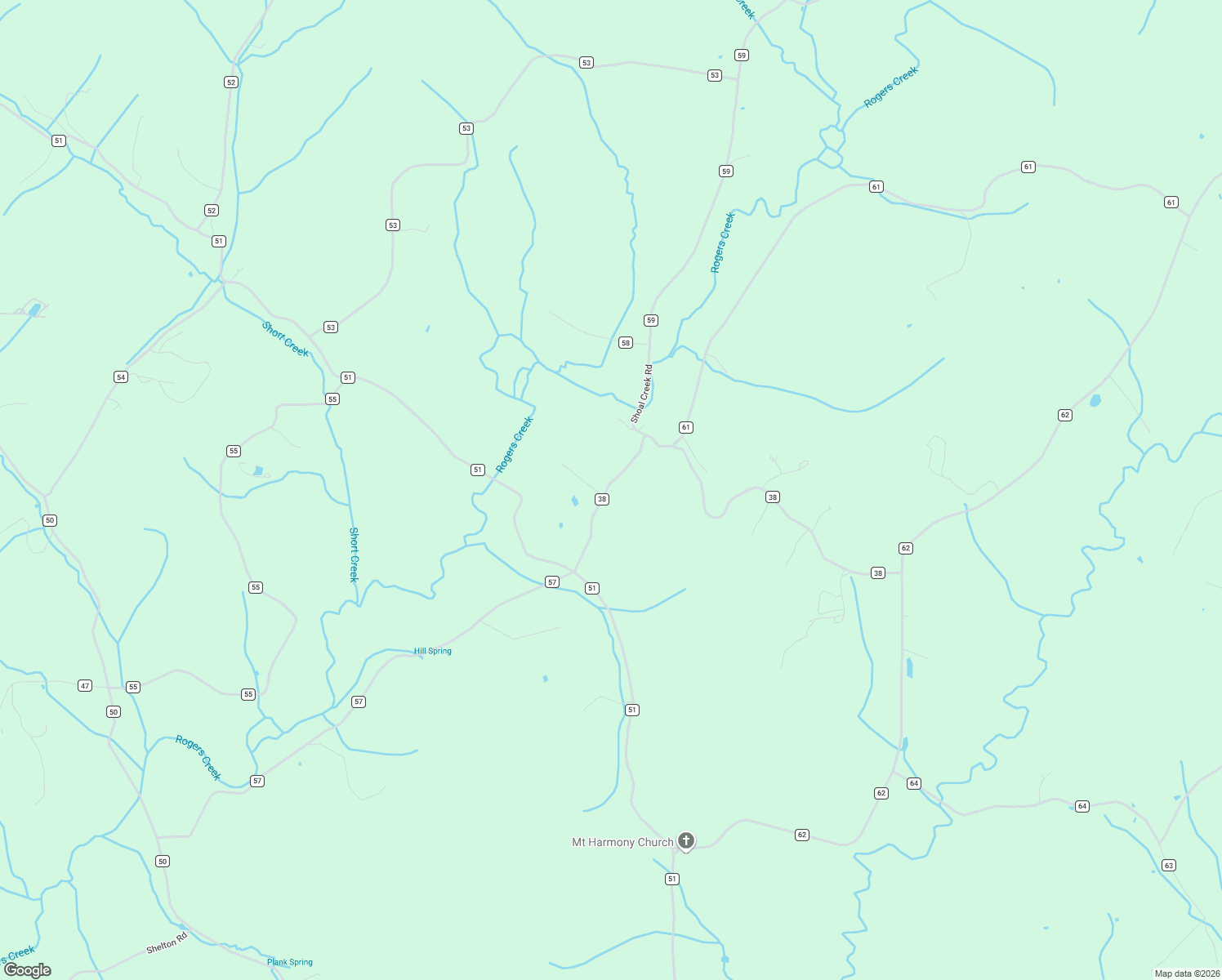 map of restaurants, bars, coffee shops, grocery stores, and more near 300-366 Co Road 38 in Riceville