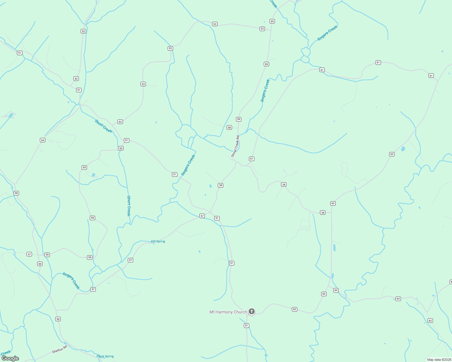 map of restaurants, bars, coffee shops, grocery stores, and more near 300-366 Co Road 38 in Riceville