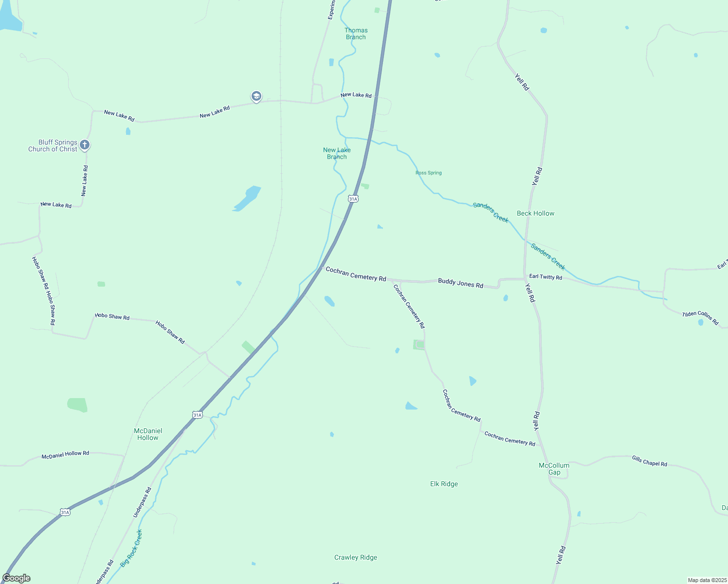map of restaurants, bars, coffee shops, grocery stores, and more near 1059 Cochran Cemetery Road in Lewisburg