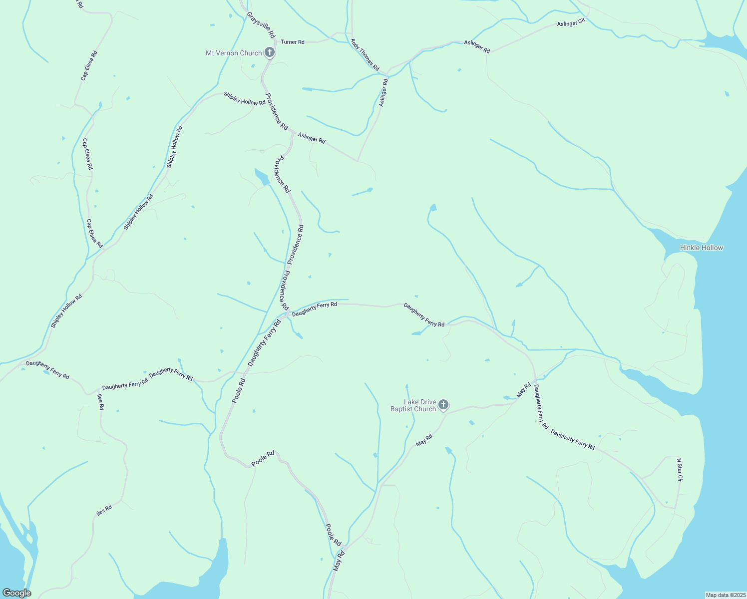 map of restaurants, bars, coffee shops, grocery stores, and more near 1611 Daugherty Ferry Road in Sale Creek