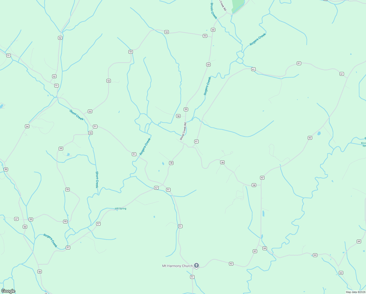 map of restaurants, bars, coffee shops, grocery stores, and more near 300 County Road 38 in Riceville