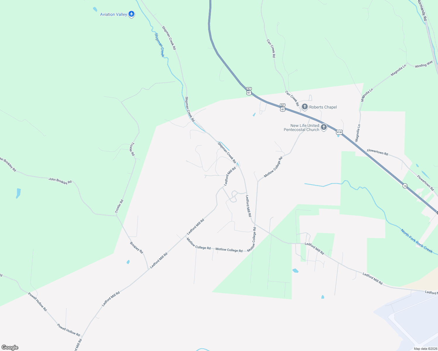 map of restaurants, bars, coffee shops, grocery stores, and more near 361 Hull Lane in Wartrace