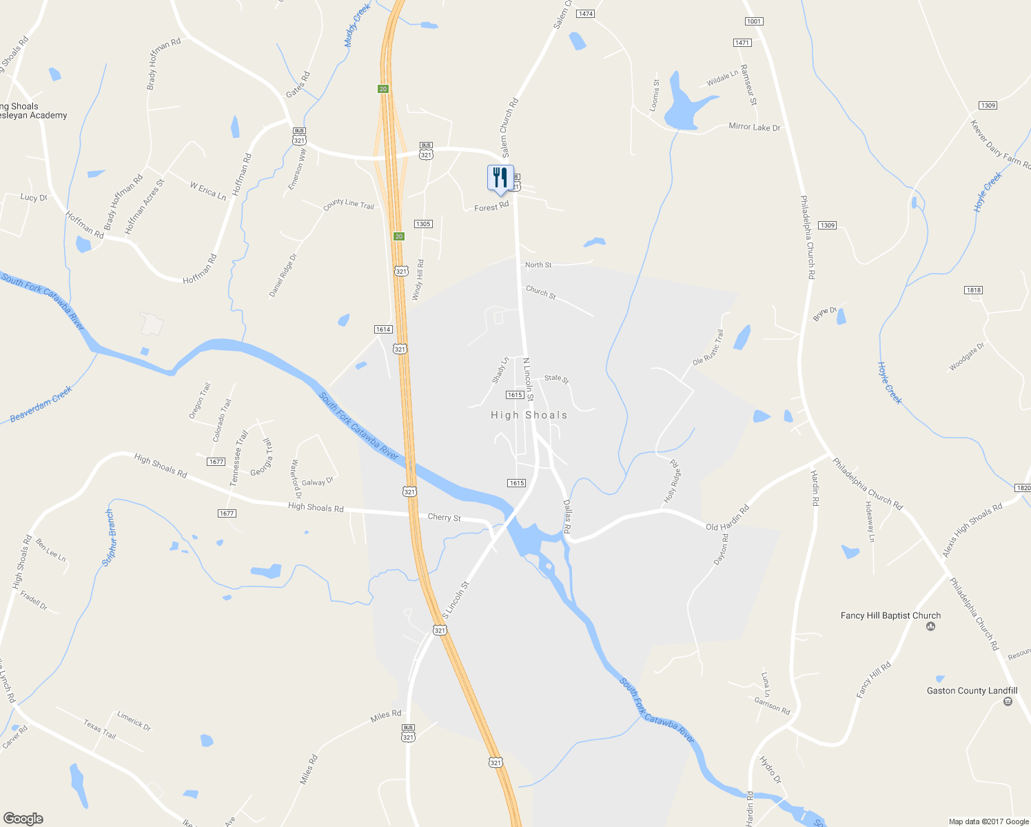 map of restaurants, bars, coffee shops, grocery stores, and more near 209 River Street in Mount Holly