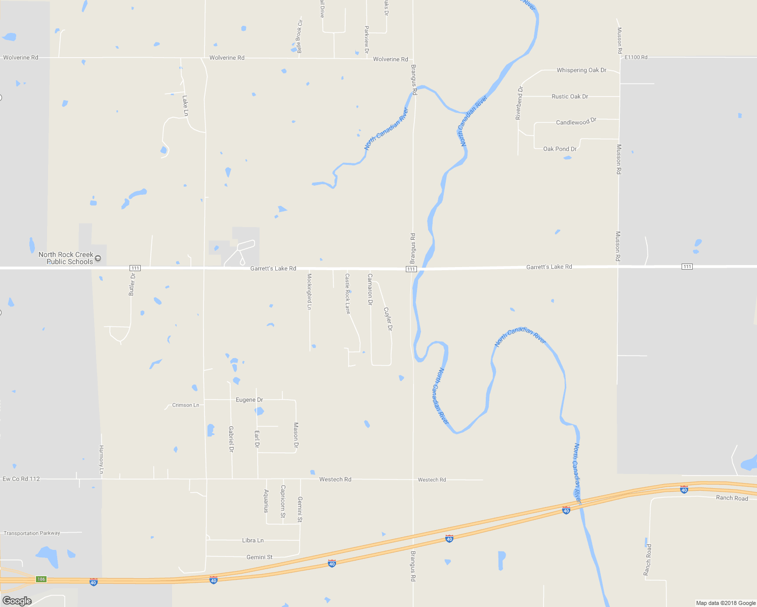 map of restaurants, bars, coffee shops, grocery stores, and more near 107 Camaron Drive in Shawnee