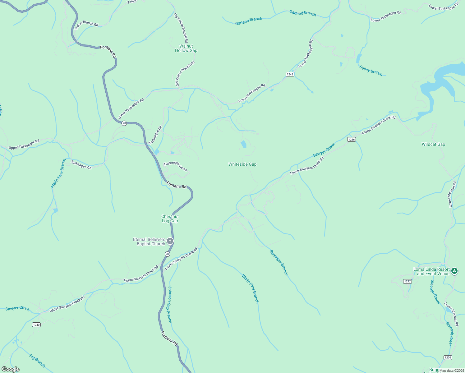 map of restaurants, bars, coffee shops, grocery stores, and more near 600 Whiteside Road in Robbinsville
