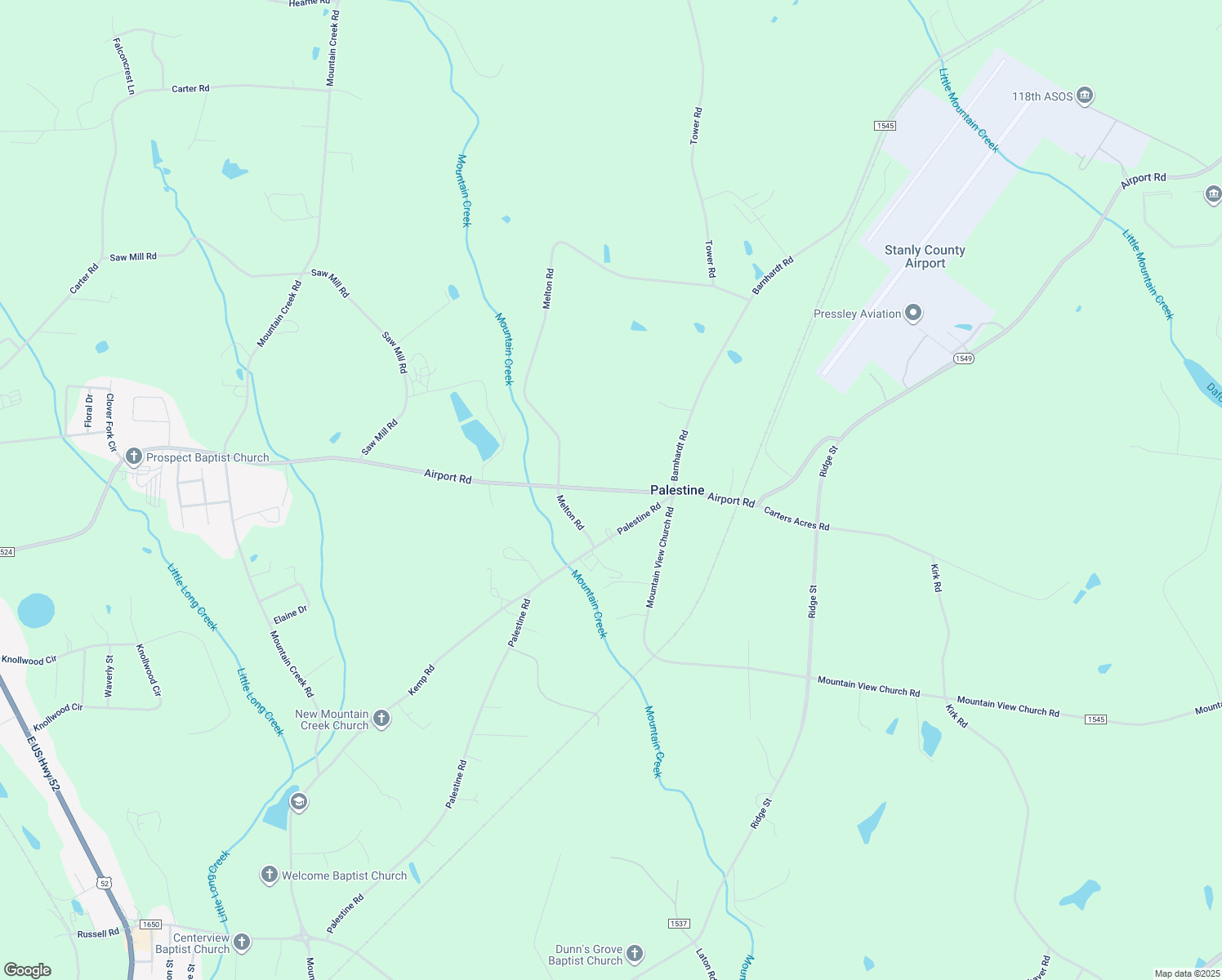 map of restaurants, bars, coffee shops, grocery stores, and more near Airport Road in Albemarle