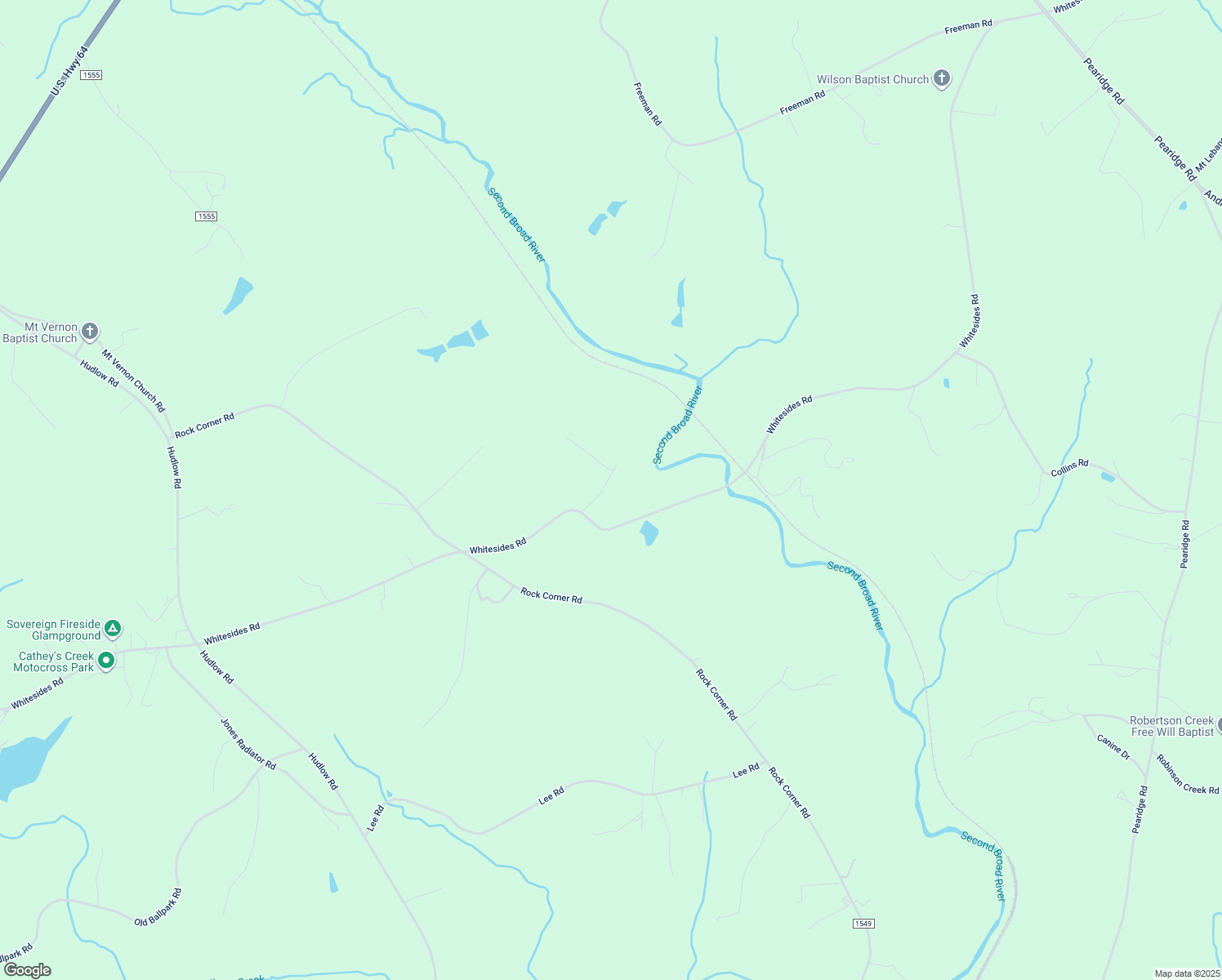 map of restaurants, bars, coffee shops, grocery stores, and more near Hutchins Hollow Road in Rutherford County