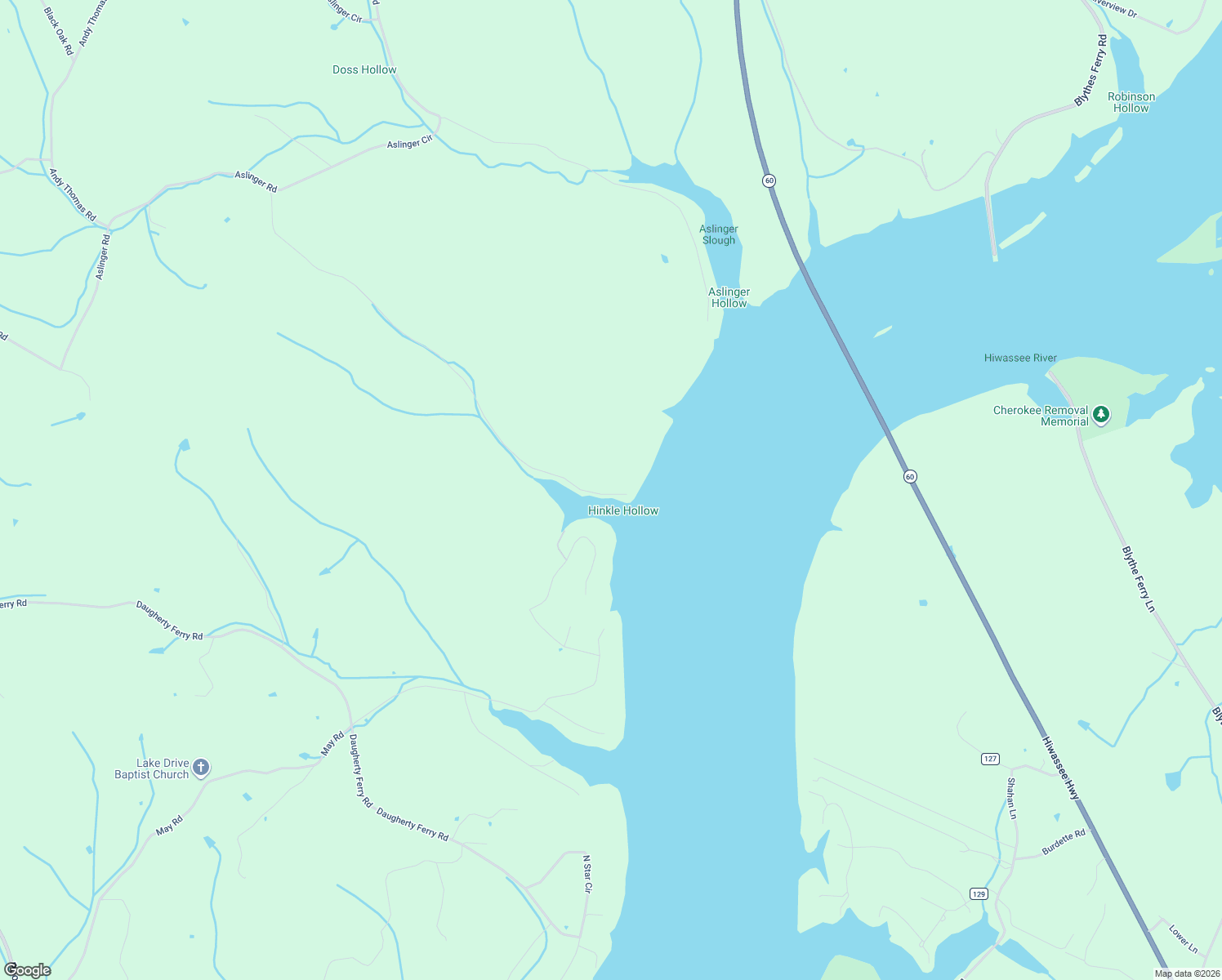 map of restaurants, bars, coffee shops, grocery stores, and more near 1650 Aslinger Road in Sale Creek