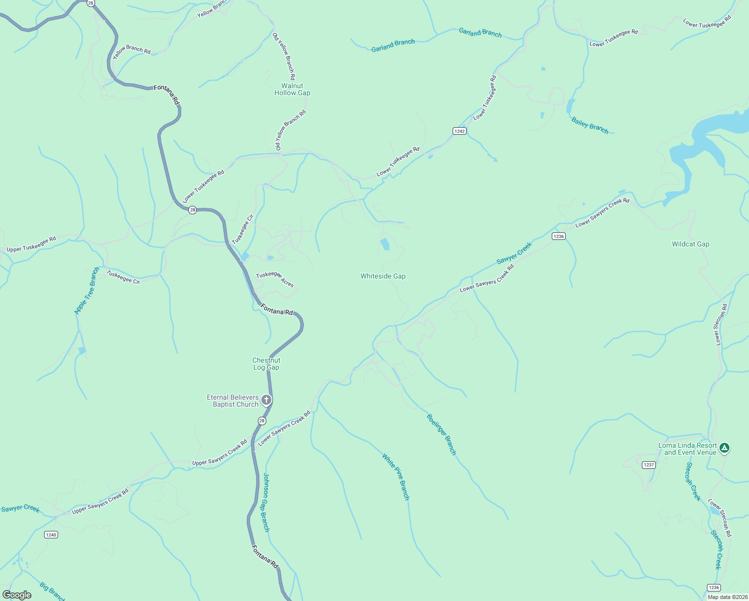 map of restaurants, bars, coffee shops, grocery stores, and more near 600 Whiteside Road in Robbinsville
