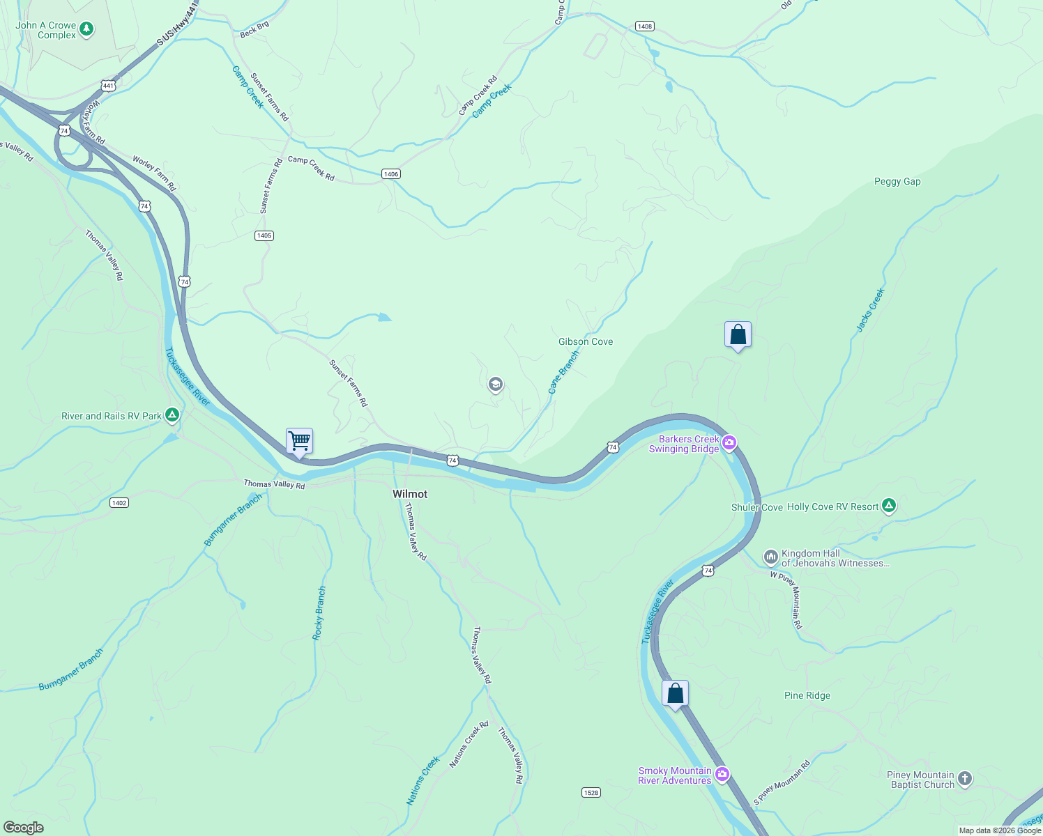 map of restaurants, bars, coffee shops, grocery stores, and more near 248 Bradley Branch Road in Whittier