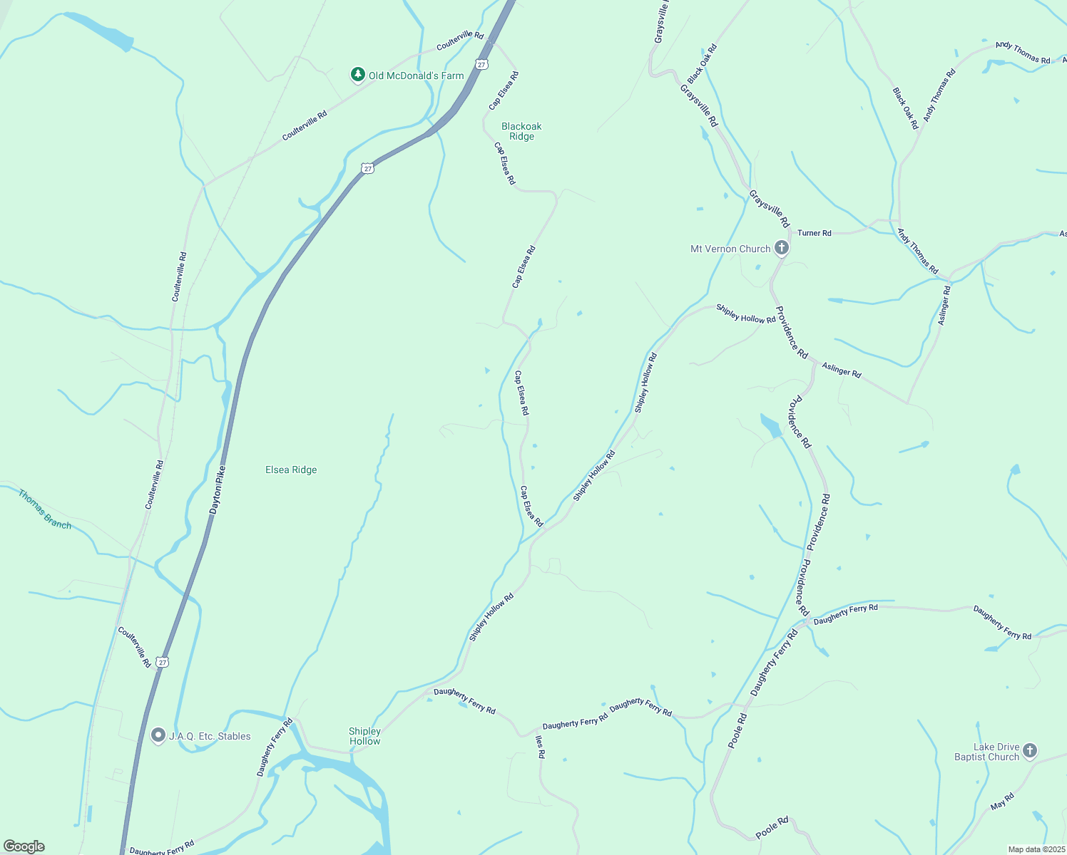 map of restaurants, bars, coffee shops, grocery stores, and more near 865 Cap Elsea Road in Sale Creek