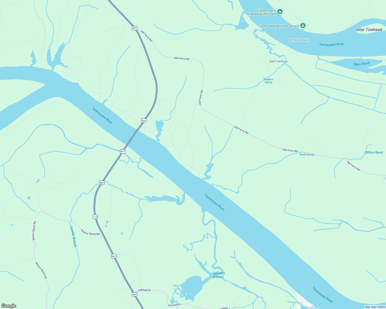 map of restaurants, bars, coffee shops, grocery stores, and more near 285 Adam Loop in Bath Springs