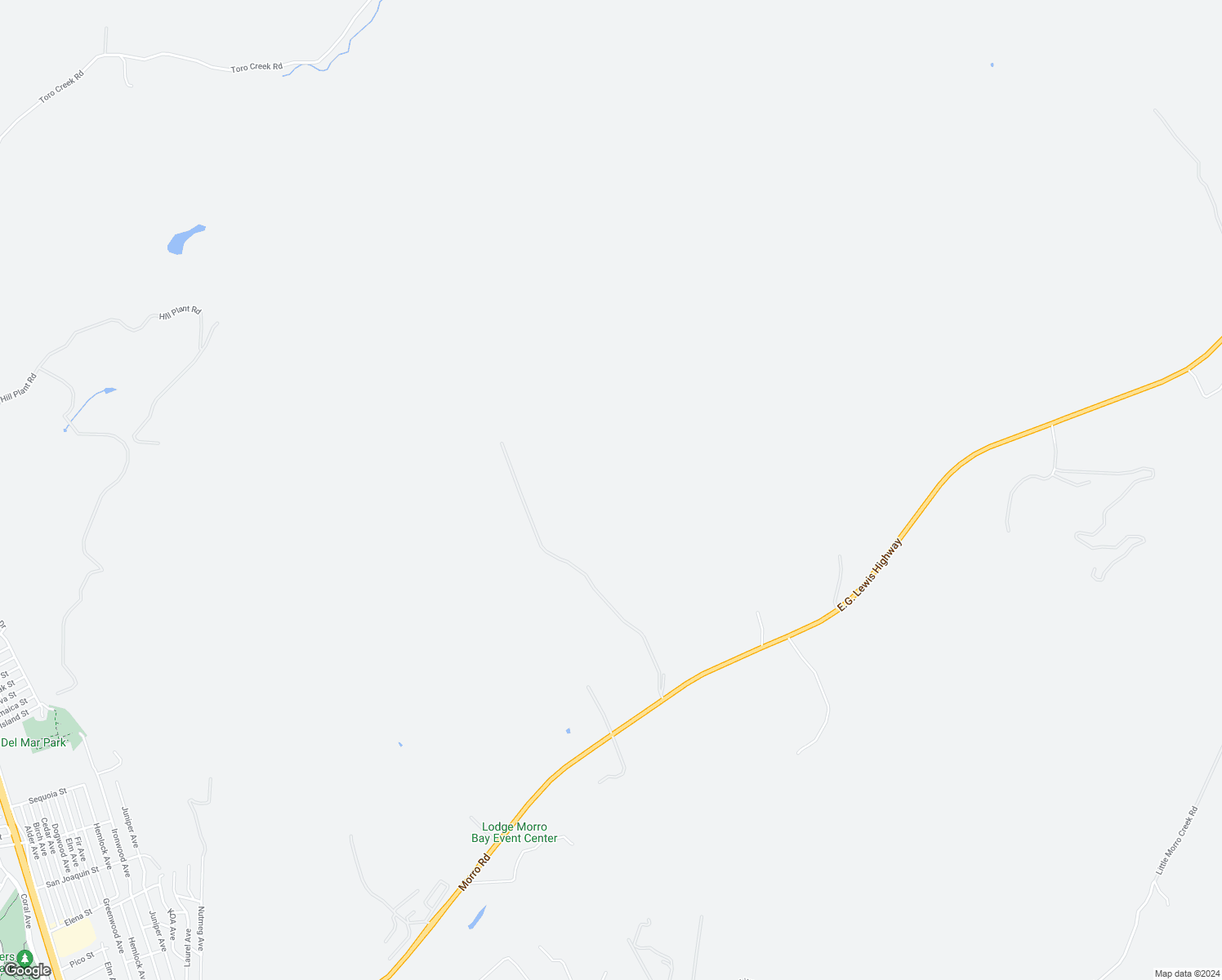 map of restaurants, bars, coffee shops, grocery stores, and more near 1820 Atascadero Road in Morro Bay