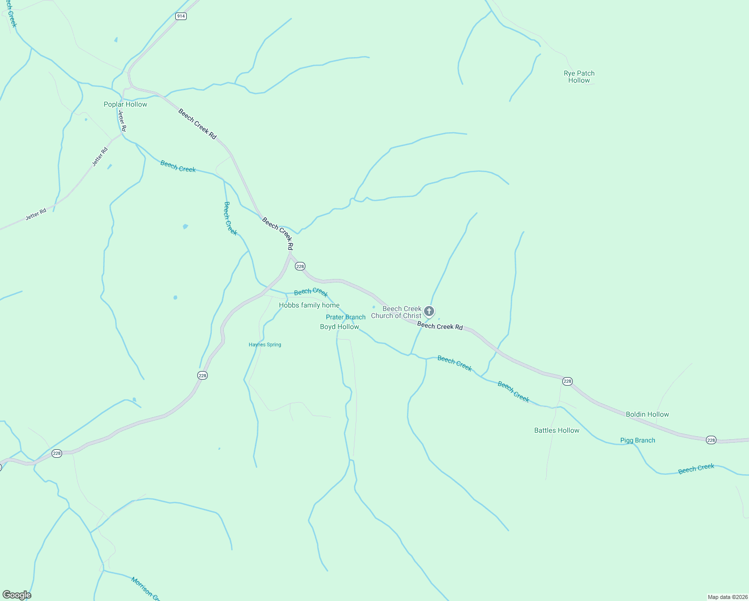 map of restaurants, bars, coffee shops, grocery stores, and more near 6398 Beech Creek Road in Clifton