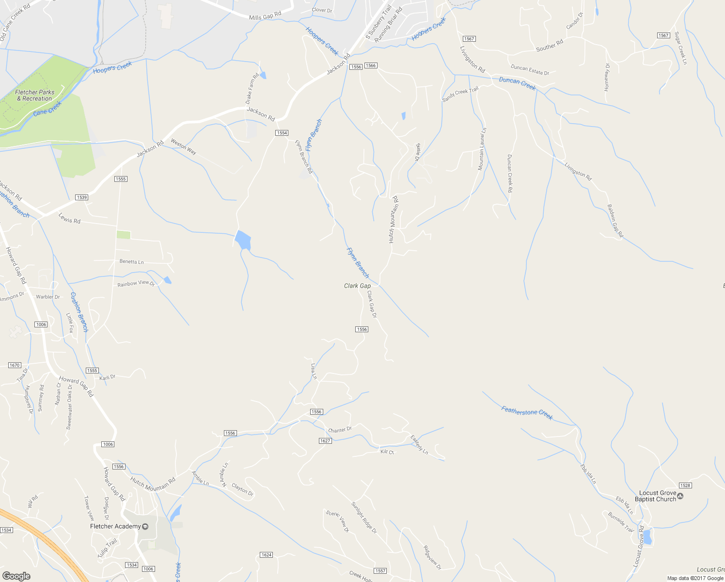 map of restaurants, bars, coffee shops, grocery stores, and more near 620 Hutch Mountain Road in Fletcher