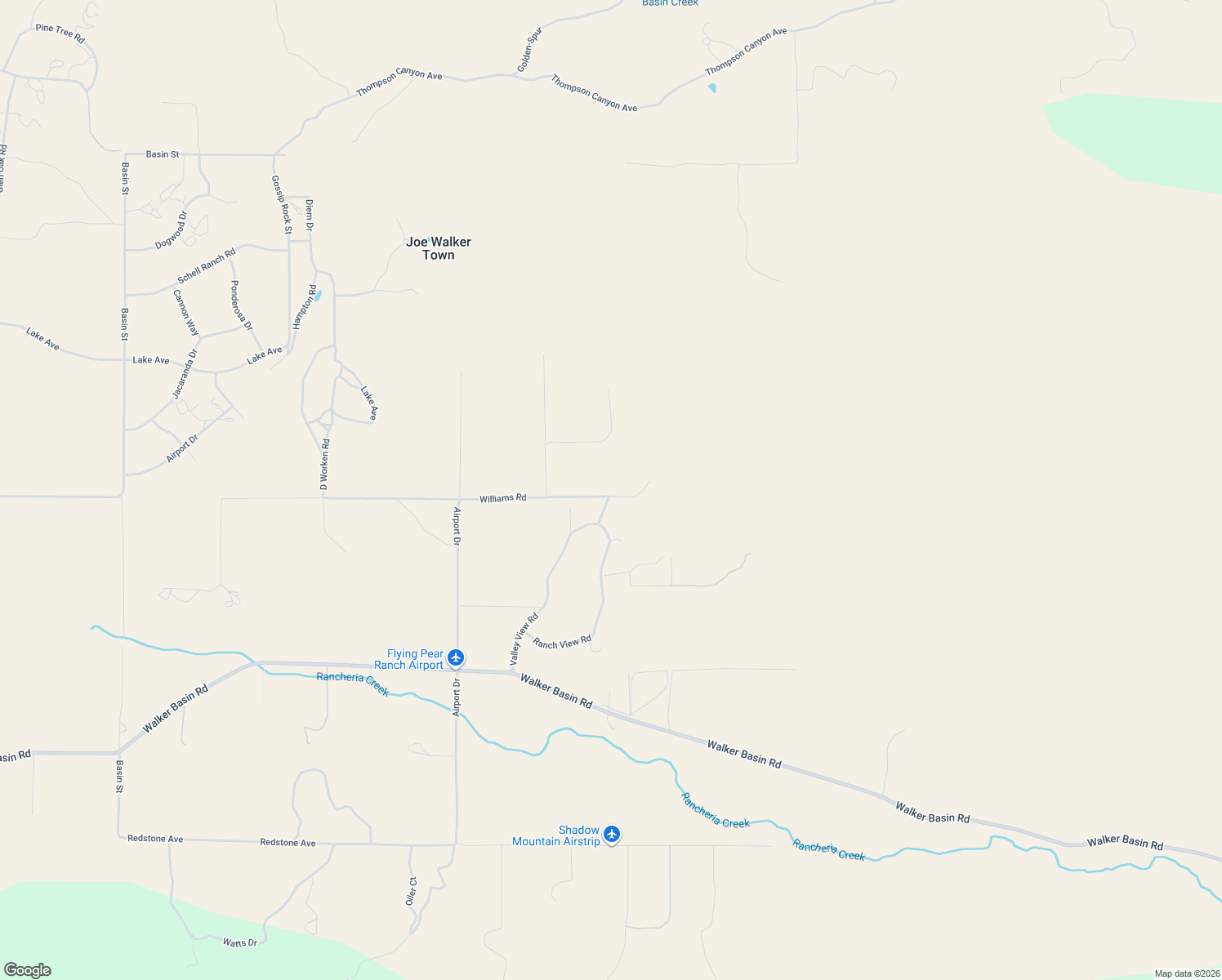 map of restaurants, bars, coffee shops, grocery stores, and more near 19561 Williams Road in Kern County