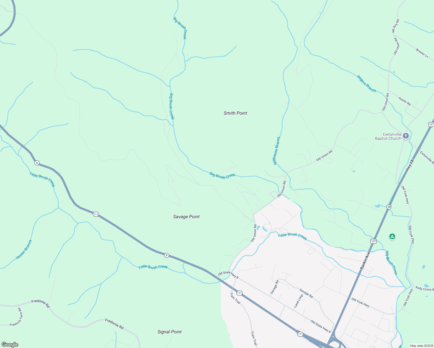 map of restaurants, bars, coffee shops, grocery stores, and more near 396 Savage Point Road in Dunlap