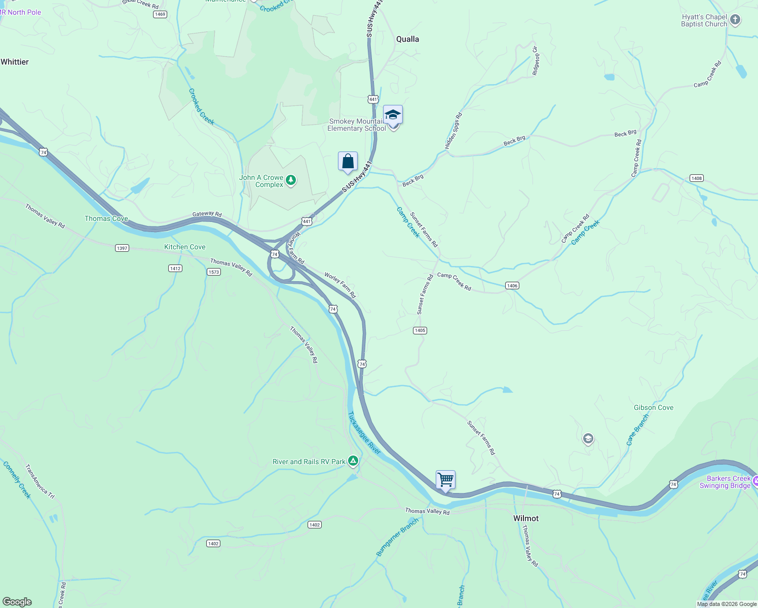 map of restaurants, bars, coffee shops, grocery stores, and more near 627 Worley Farm Road in Whittier