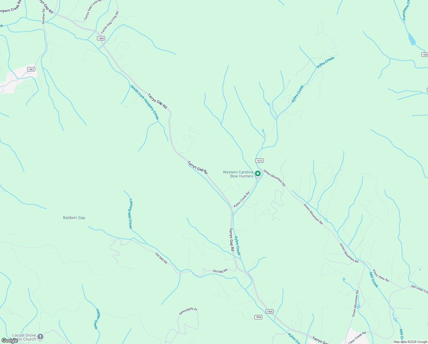 map of restaurants, bars, coffee shops, grocery stores, and more near 675 Terrys Gap Road in Hendersonville