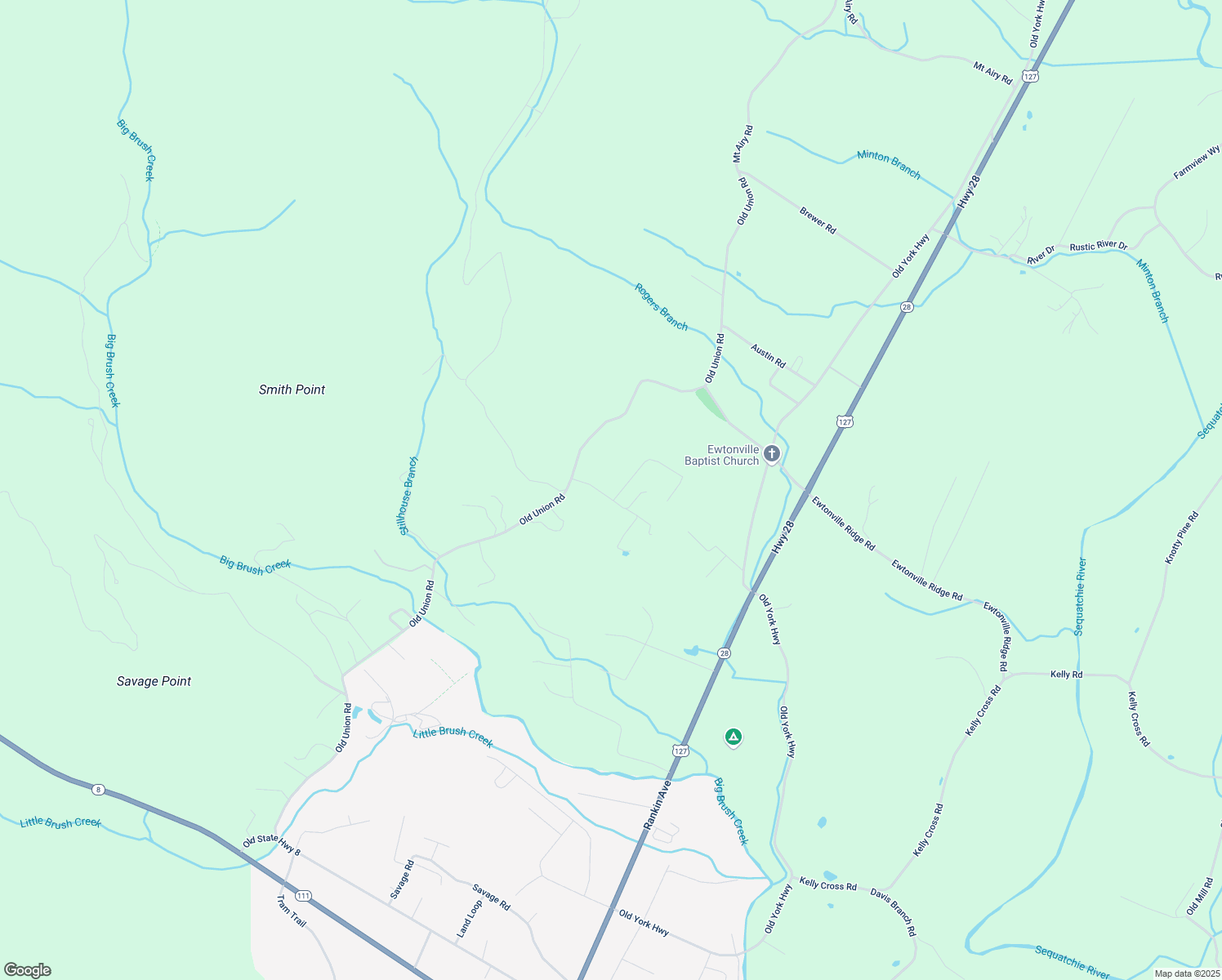 map of restaurants, bars, coffee shops, grocery stores, and more near 123 Lang Rd in Dunlap