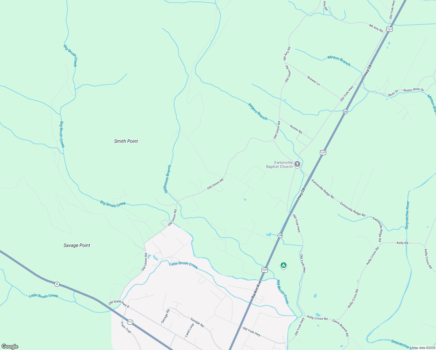 map of restaurants, bars, coffee shops, grocery stores, and more near 21 Smith Mountain Road in Dunlap