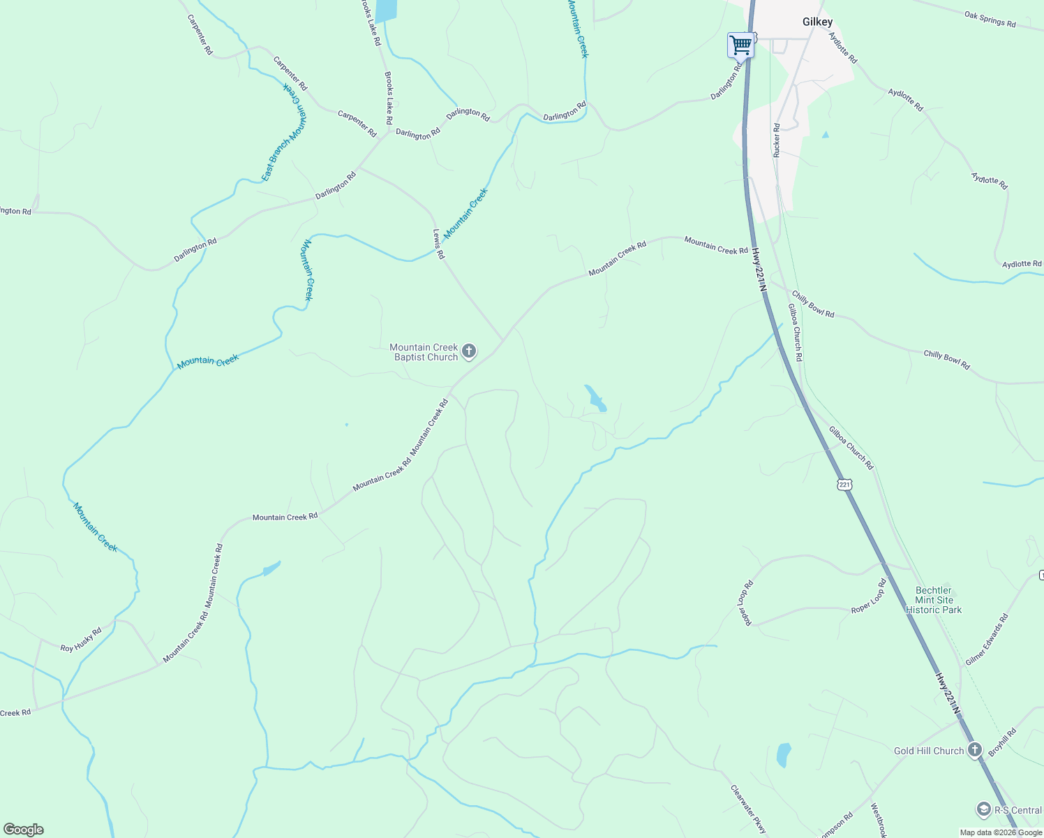 map of restaurants, bars, coffee shops, grocery stores, and more near 279 Cinnamon Ridge in Rutherfordton
