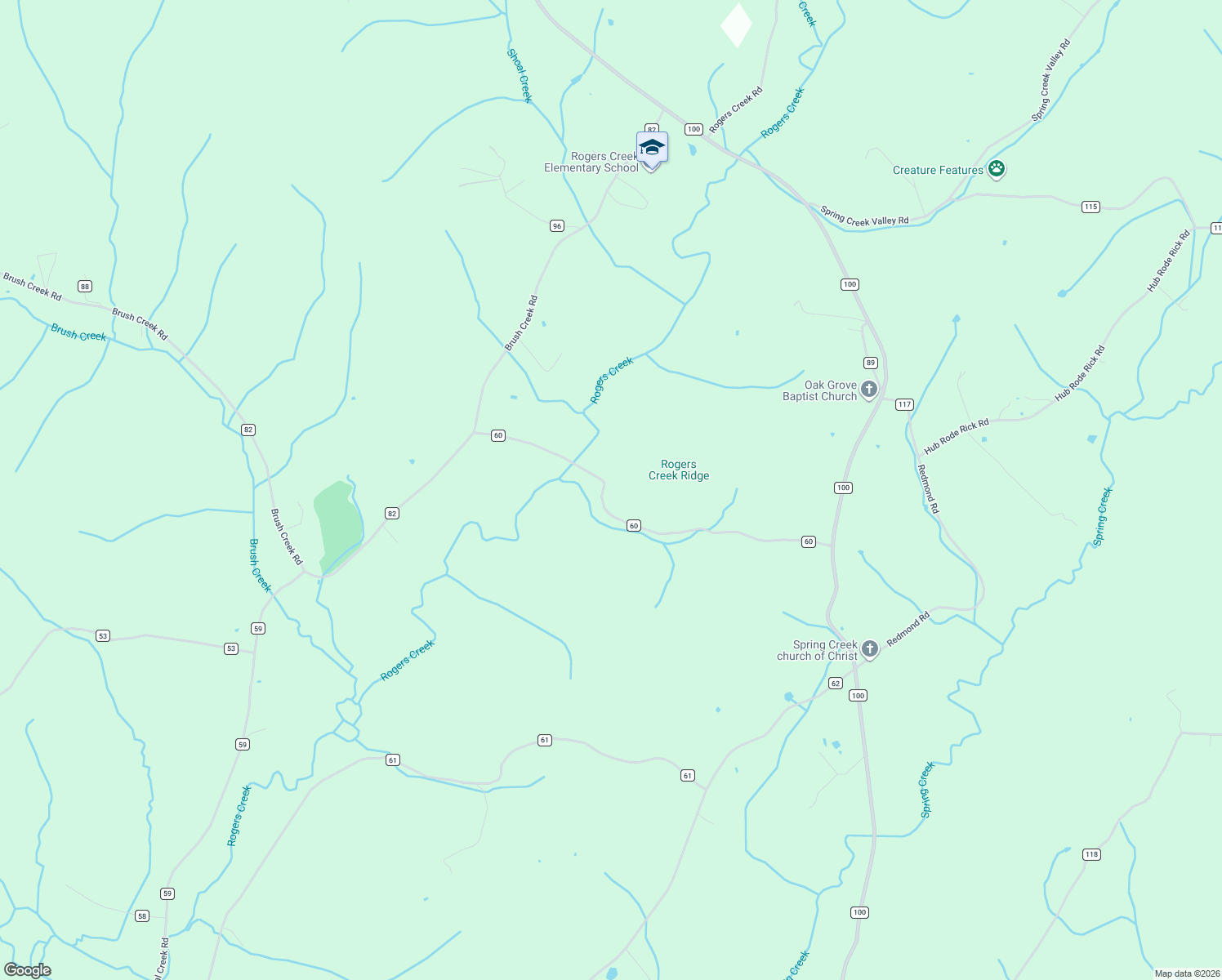 map of restaurants, bars, coffee shops, grocery stores, and more near 107-251 County Road 60 in Athens