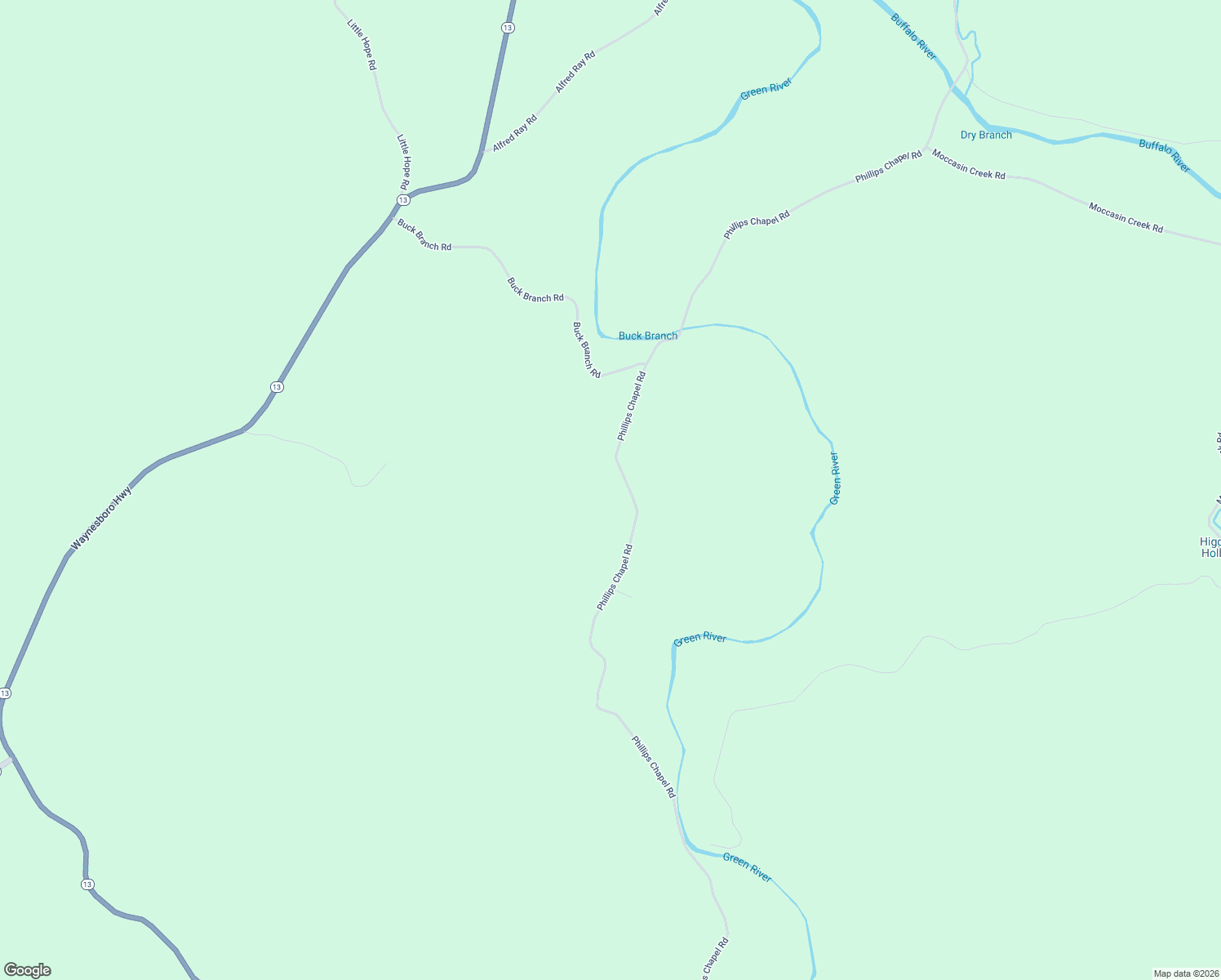 map of restaurants, bars, coffee shops, grocery stores, and more near 3467 Phillips Chapel Road in Waynesboro