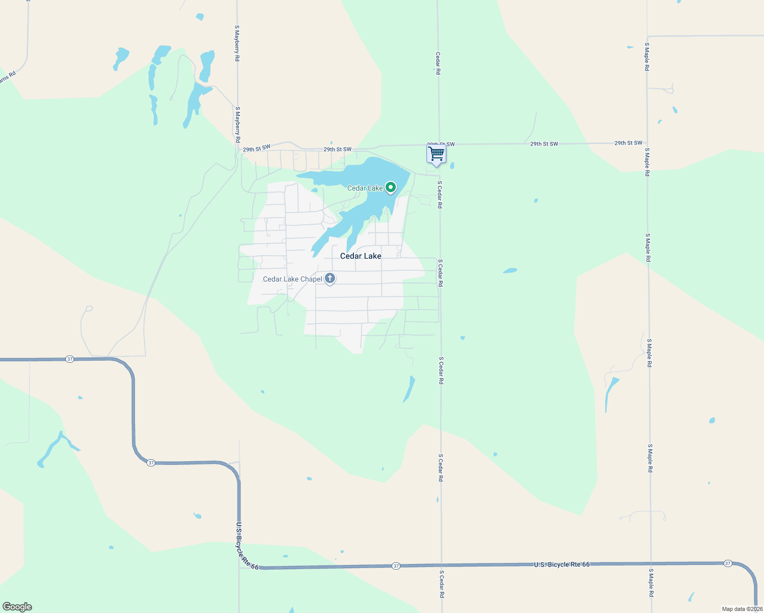 map of restaurants, bars, coffee shops, grocery stores, and more near 21110 East 4th Street in Hinton