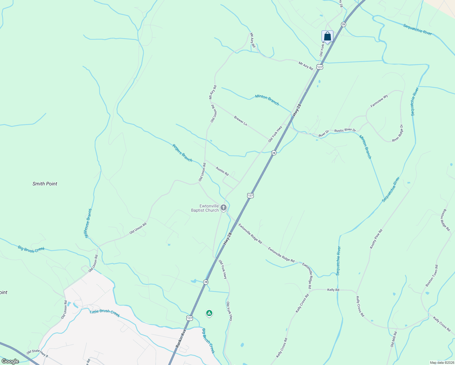 map of restaurants, bars, coffee shops, grocery stores, and more near 66 Magnolia Cir in Dunlap