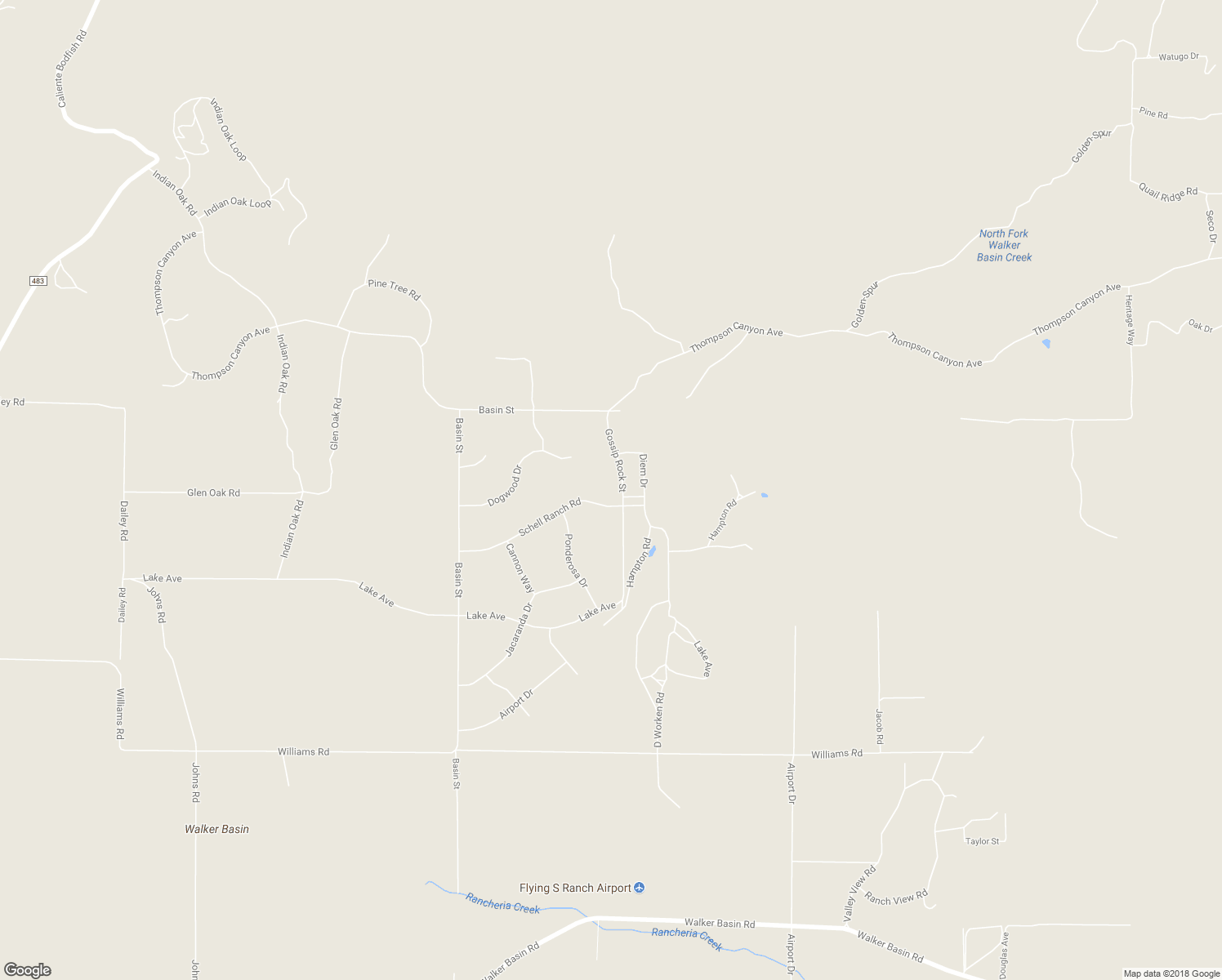 map of restaurants, bars, coffee shops, grocery stores, and more near 20501 Schell Ranch Road in Kern County