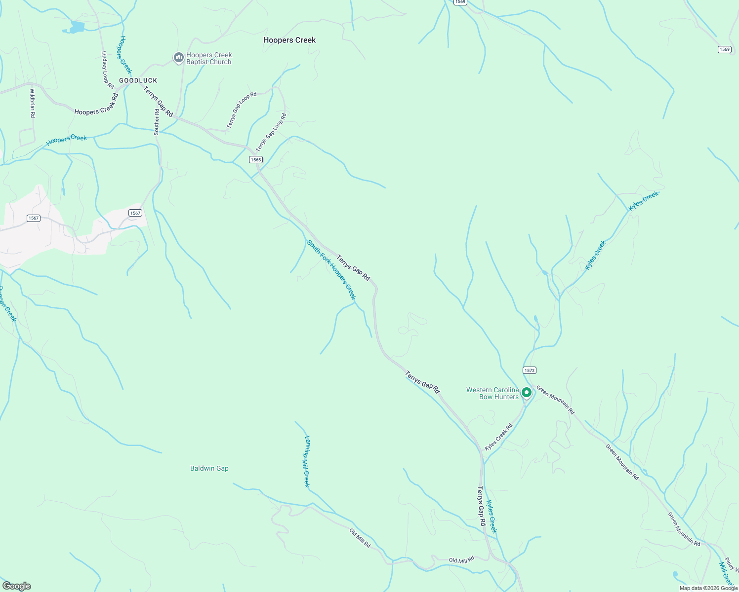 map of restaurants, bars, coffee shops, grocery stores, and more near 462 Terrys Gap Road in Fletcher