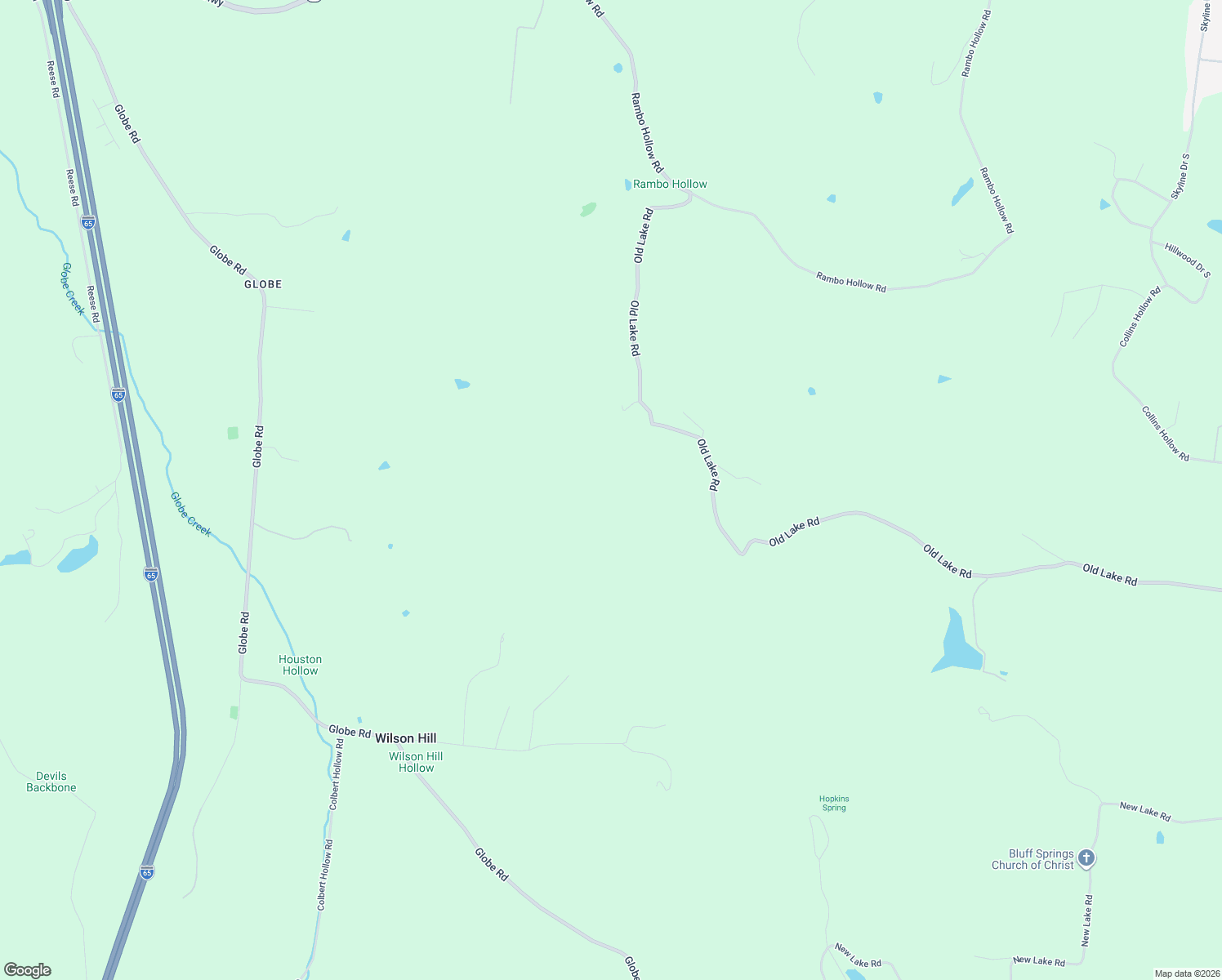 map of restaurants, bars, coffee shops, grocery stores, and more near 2039 Old Lake Road in Lewisburg