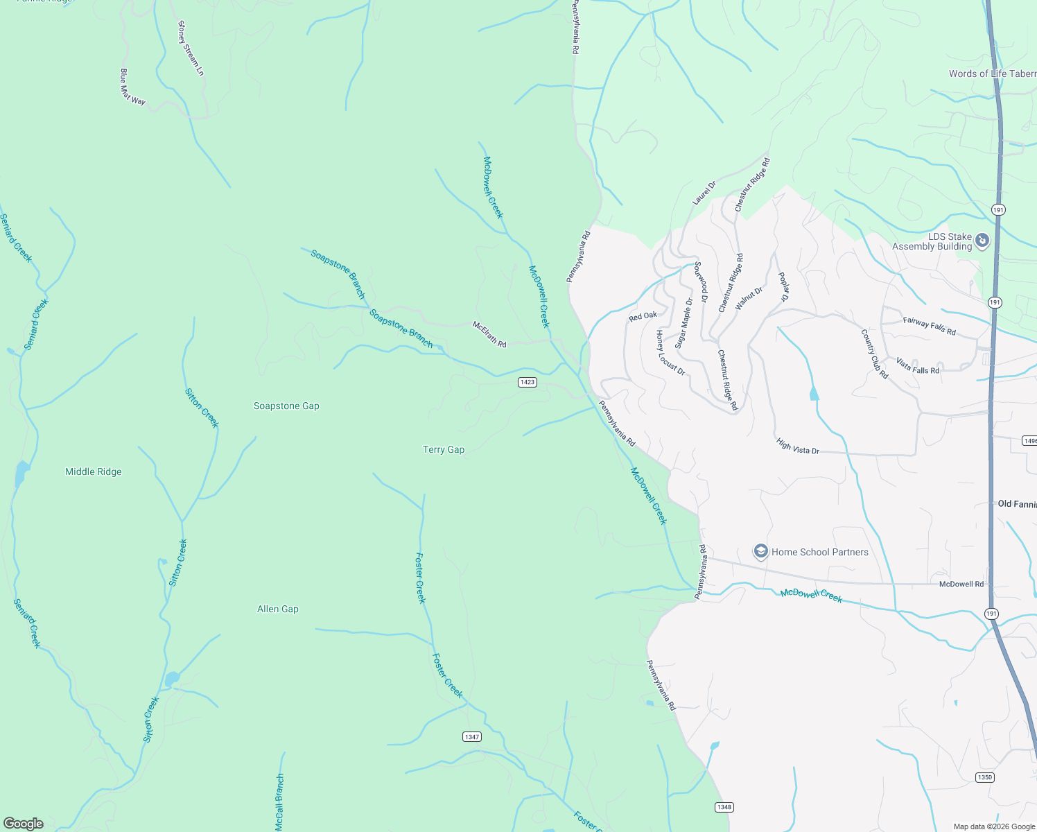 map of restaurants, bars, coffee shops, grocery stores, and more near 245 Judson Ridge Road in Arden