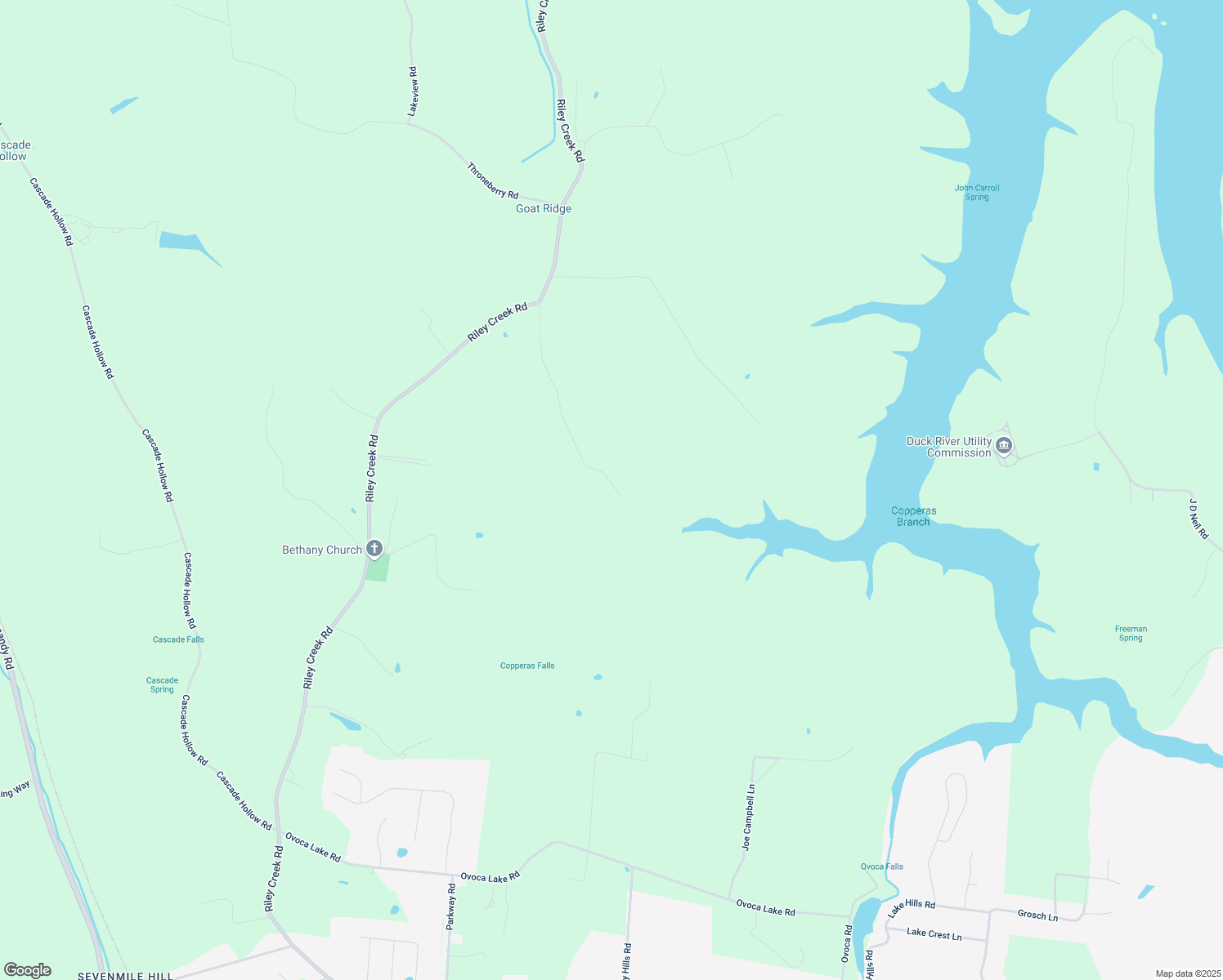 map of restaurants, bars, coffee shops, grocery stores, and more near 622 Fairview School Road in Normandy