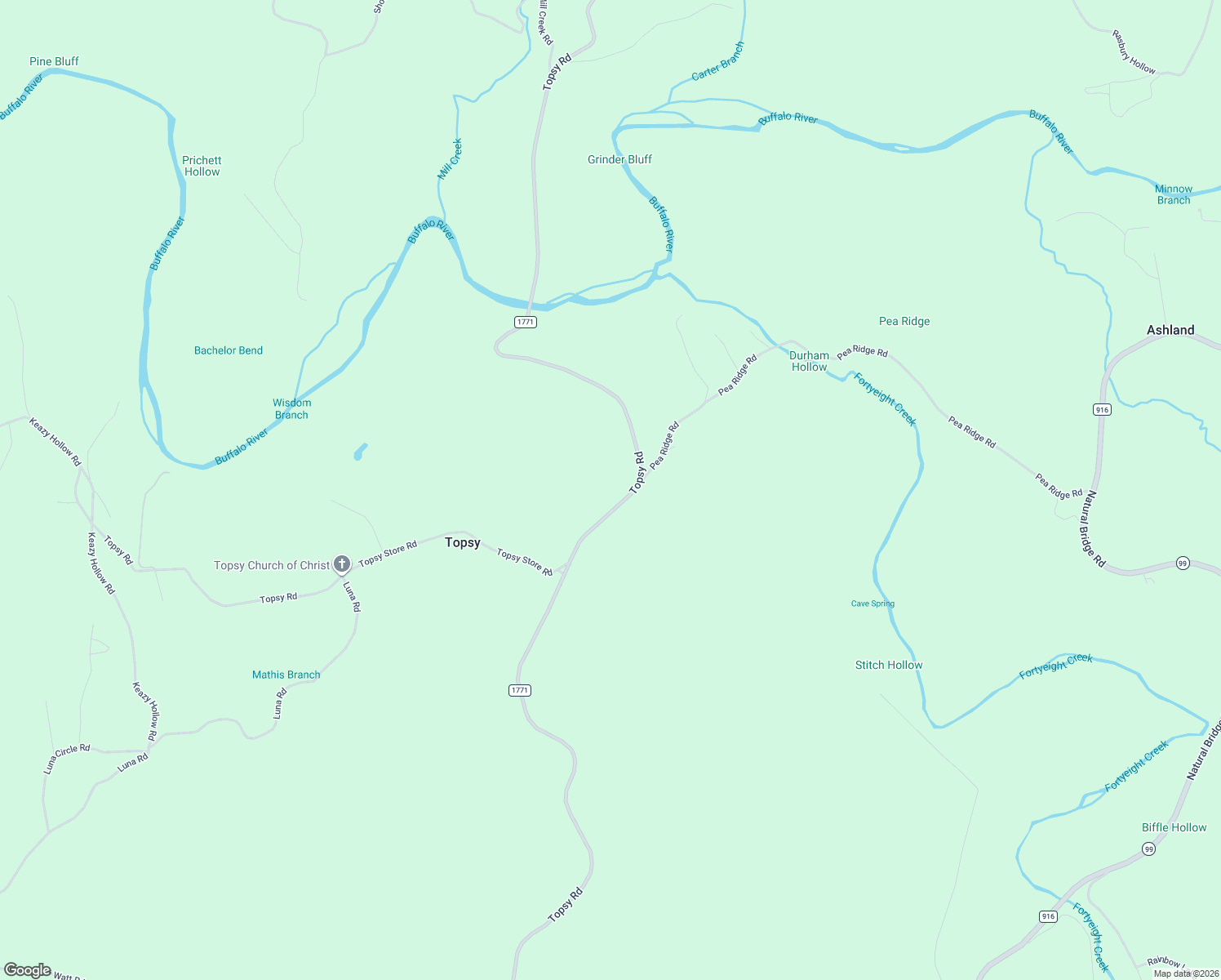 map of restaurants, bars, coffee shops, grocery stores, and more near 202 Pea Ridge Road in Waynesboro