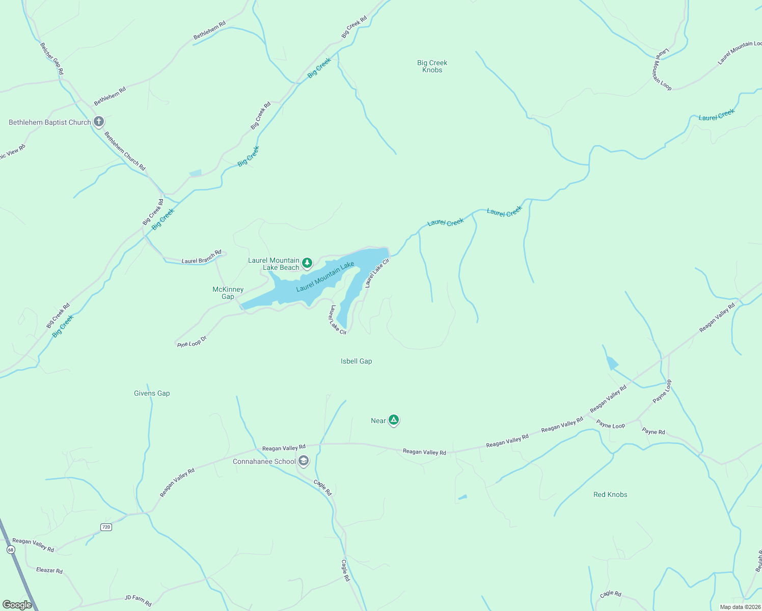 map of restaurants, bars, coffee shops, grocery stores, and more near 244 Laurel Mountain Road in Madisonville