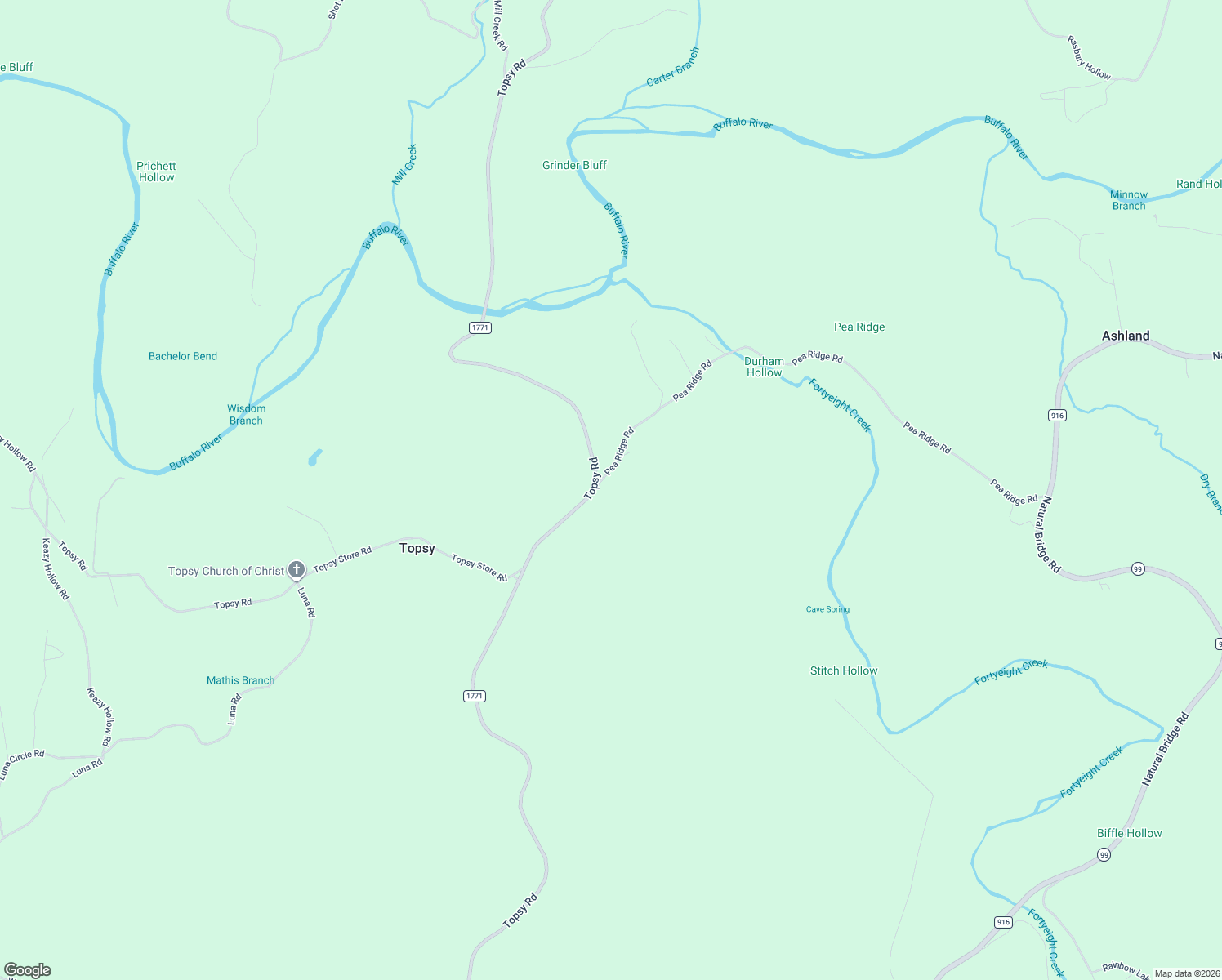 map of restaurants, bars, coffee shops, grocery stores, and more near 202 Pea Ridge Road in Waynesboro