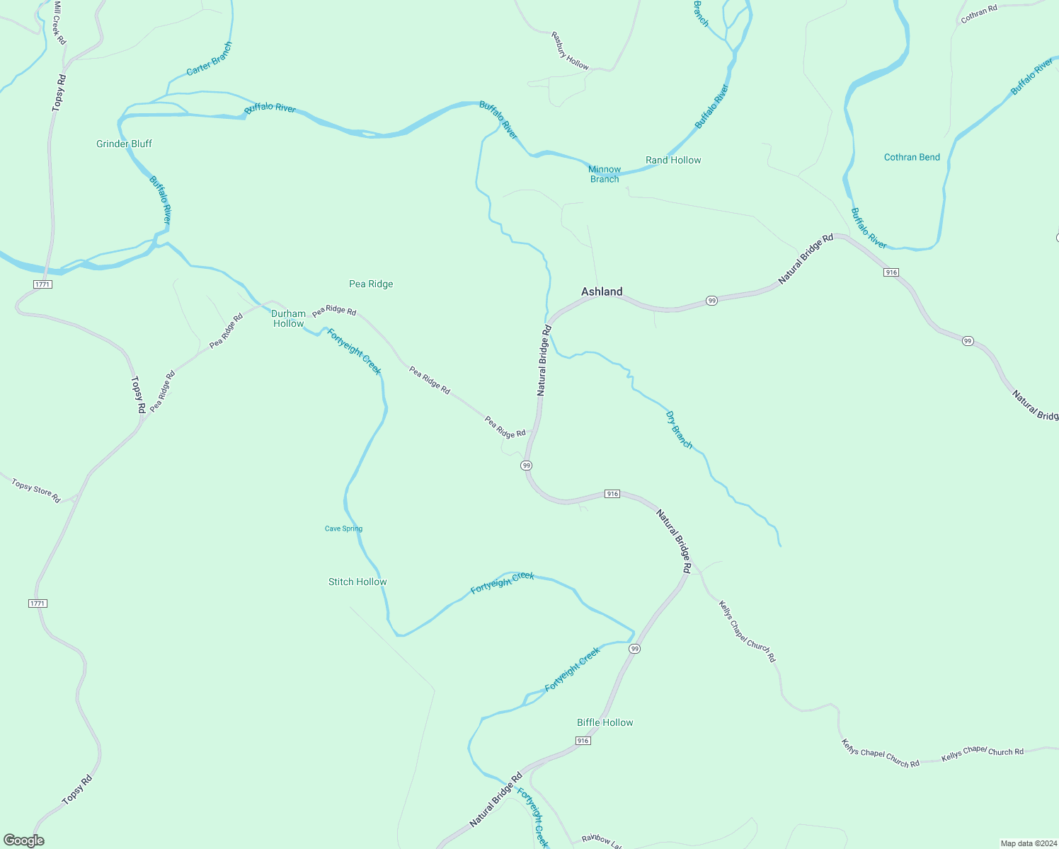 map of restaurants, bars, coffee shops, grocery stores, and more near 3301 Natural Bridge Road in Waynesboro
