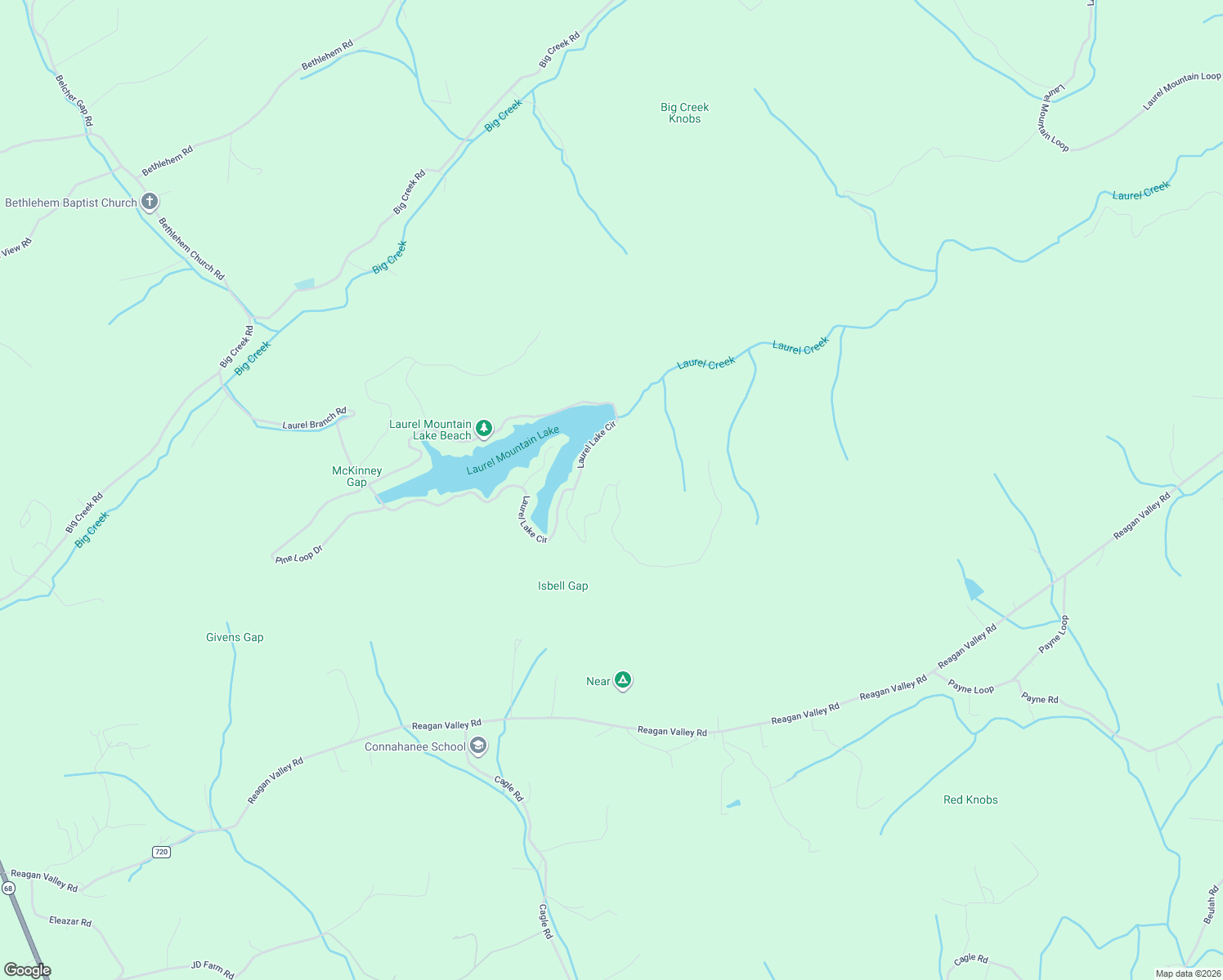 map of restaurants, bars, coffee shops, grocery stores, and more near 257 Laurel Mountain Road in Madisonville